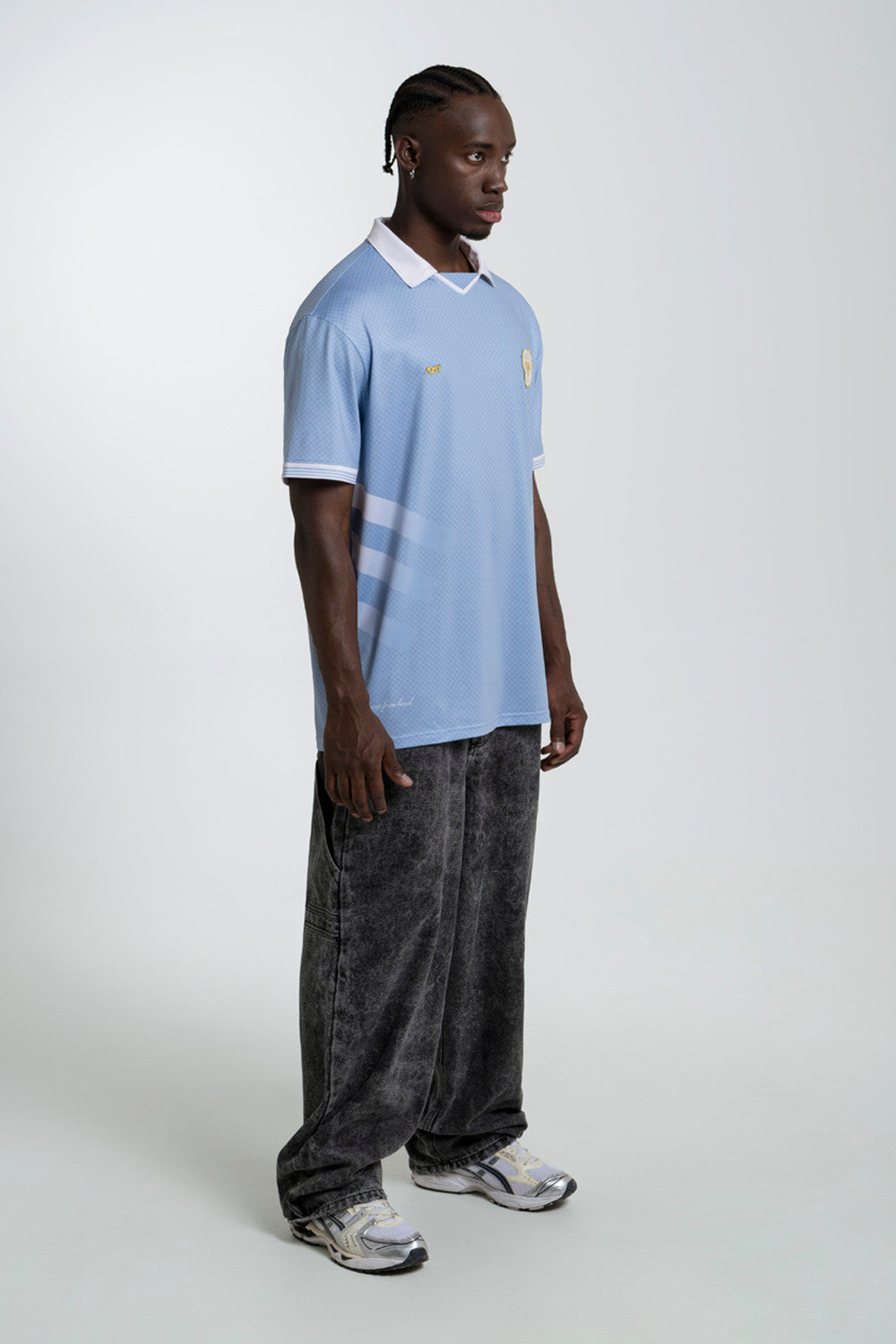 CAMISETA LOOSE COLOR AZUL NIEBLA - QST