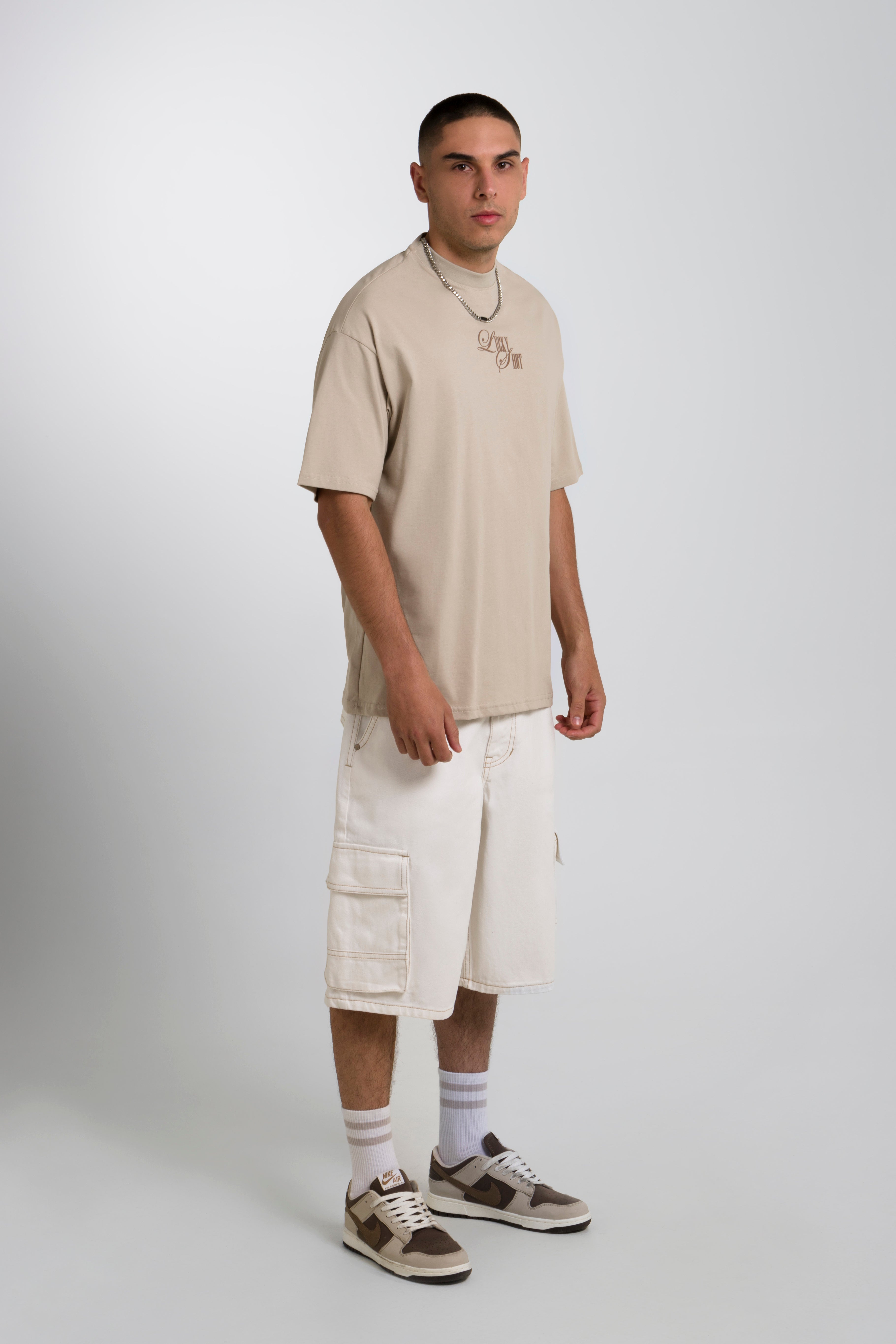 CAMISETA OVERSIZE COLOR WARM TAUPE - QST