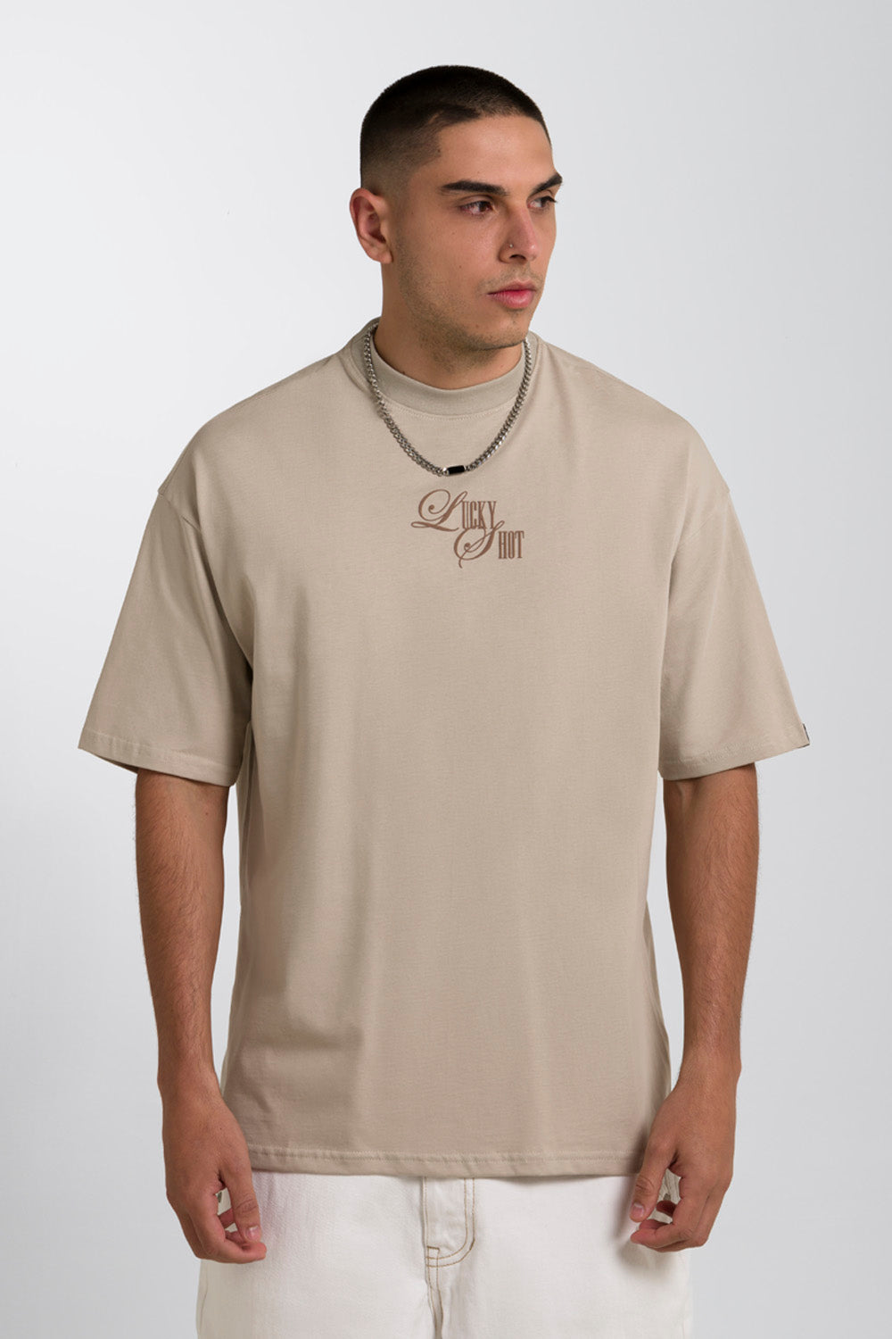 CAMISETA MANGA CORTA COLOR WARM TAUPE - QST