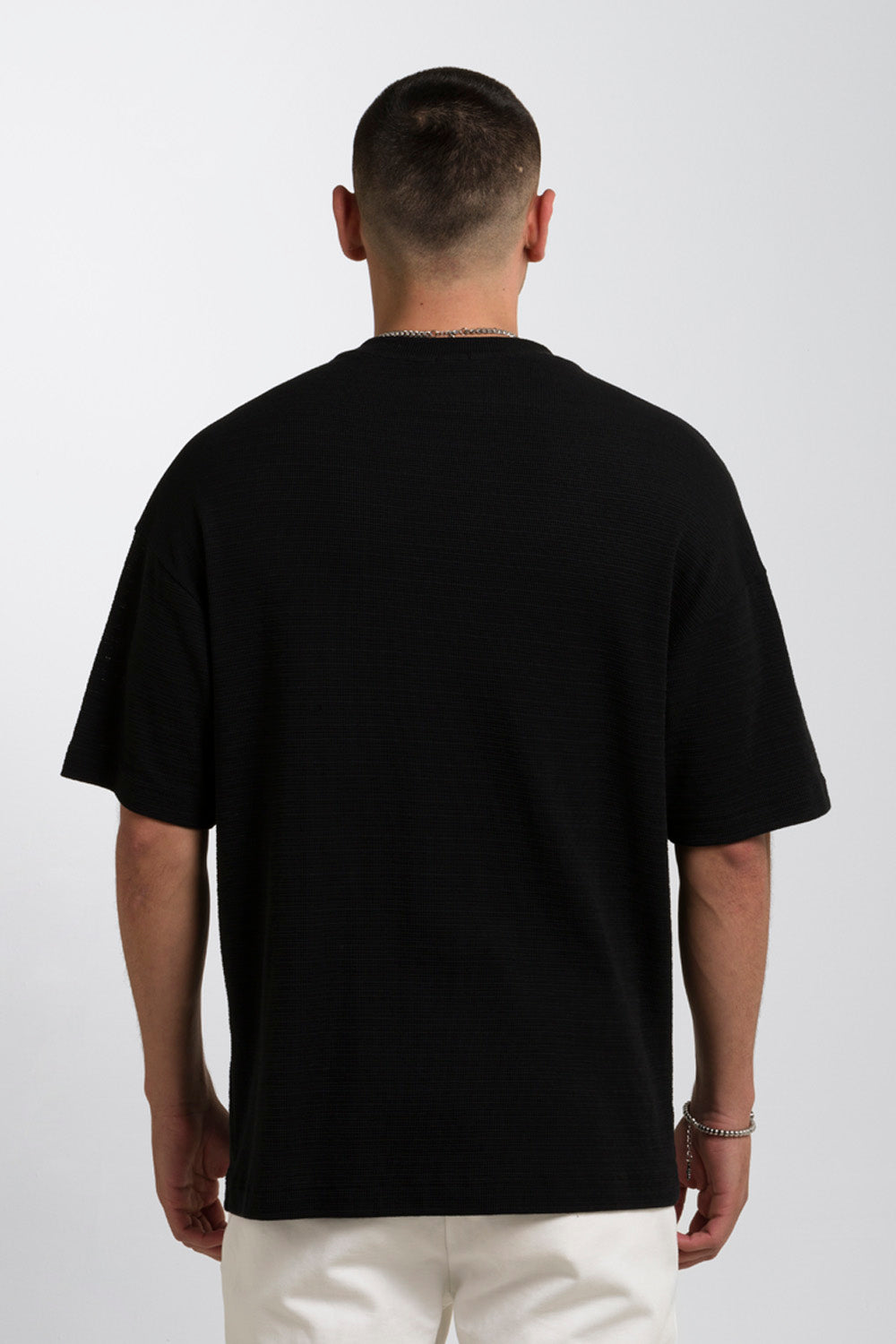 CAMISETA OVERSIZE COLOR NEGRO - QST