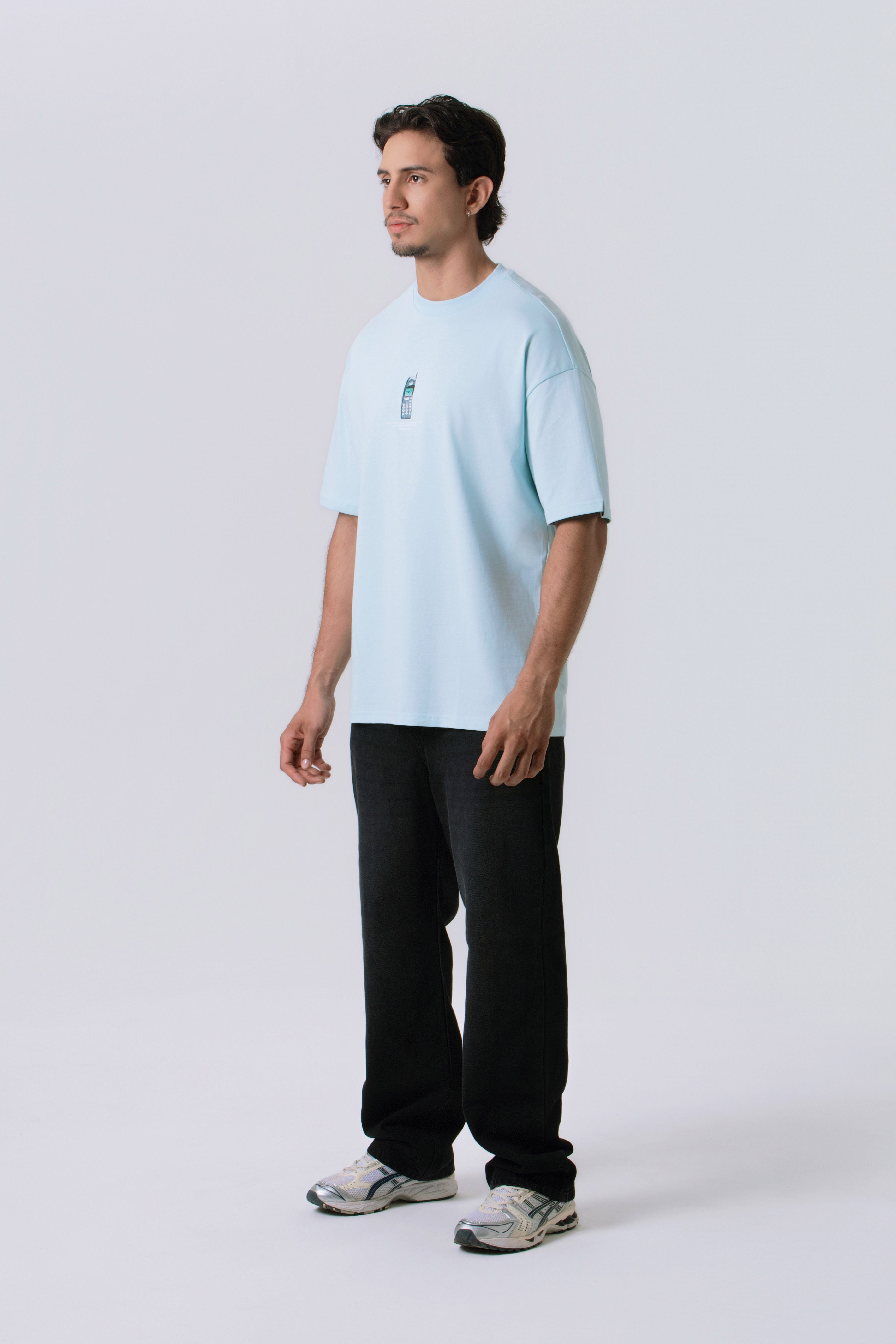 CAMISETA MANGA CORTA COLOR AZUL CLARO