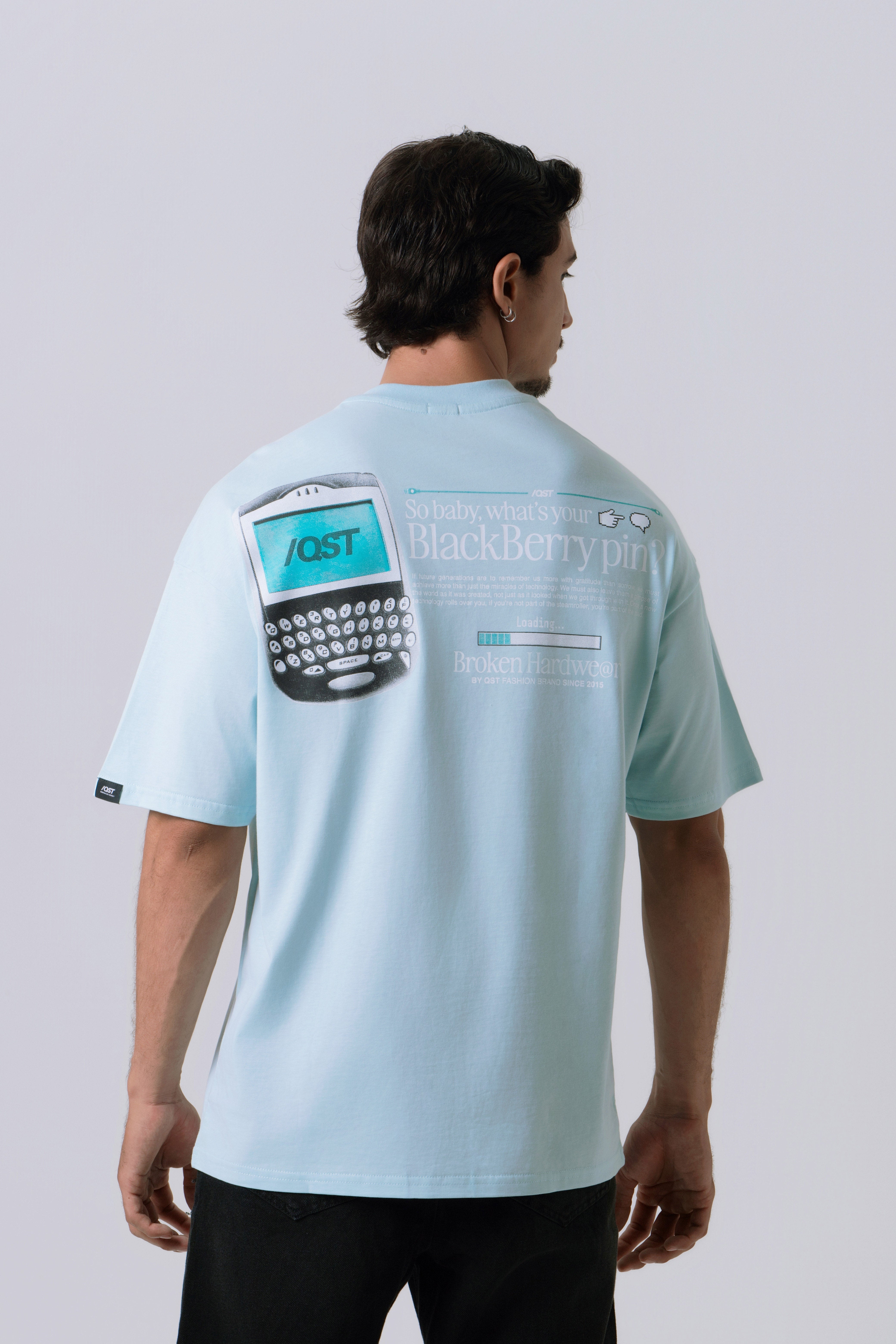 CAMISETA MANGA CORTA COLOR AZUL CLARO