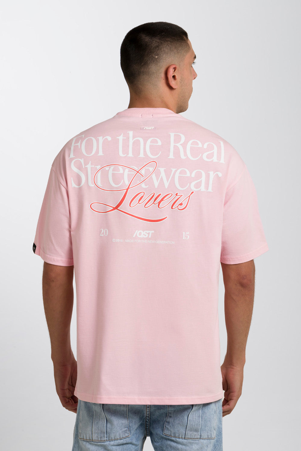 CAMISETA MANGA CORTA COLOR ROSADO CLARO - QST