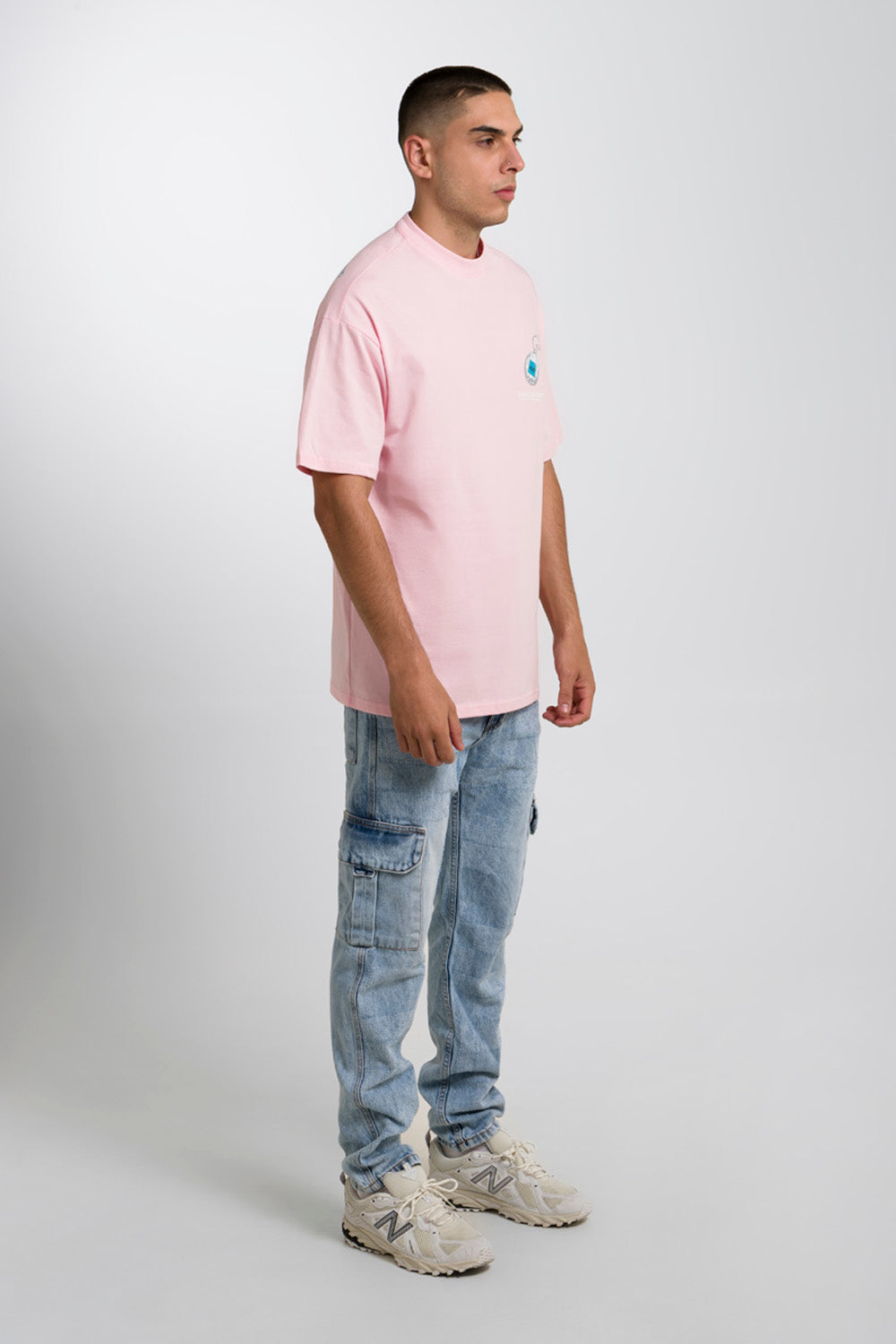 CAMISETA MANGA CORTA COLOR ROSADO CLARO - QST