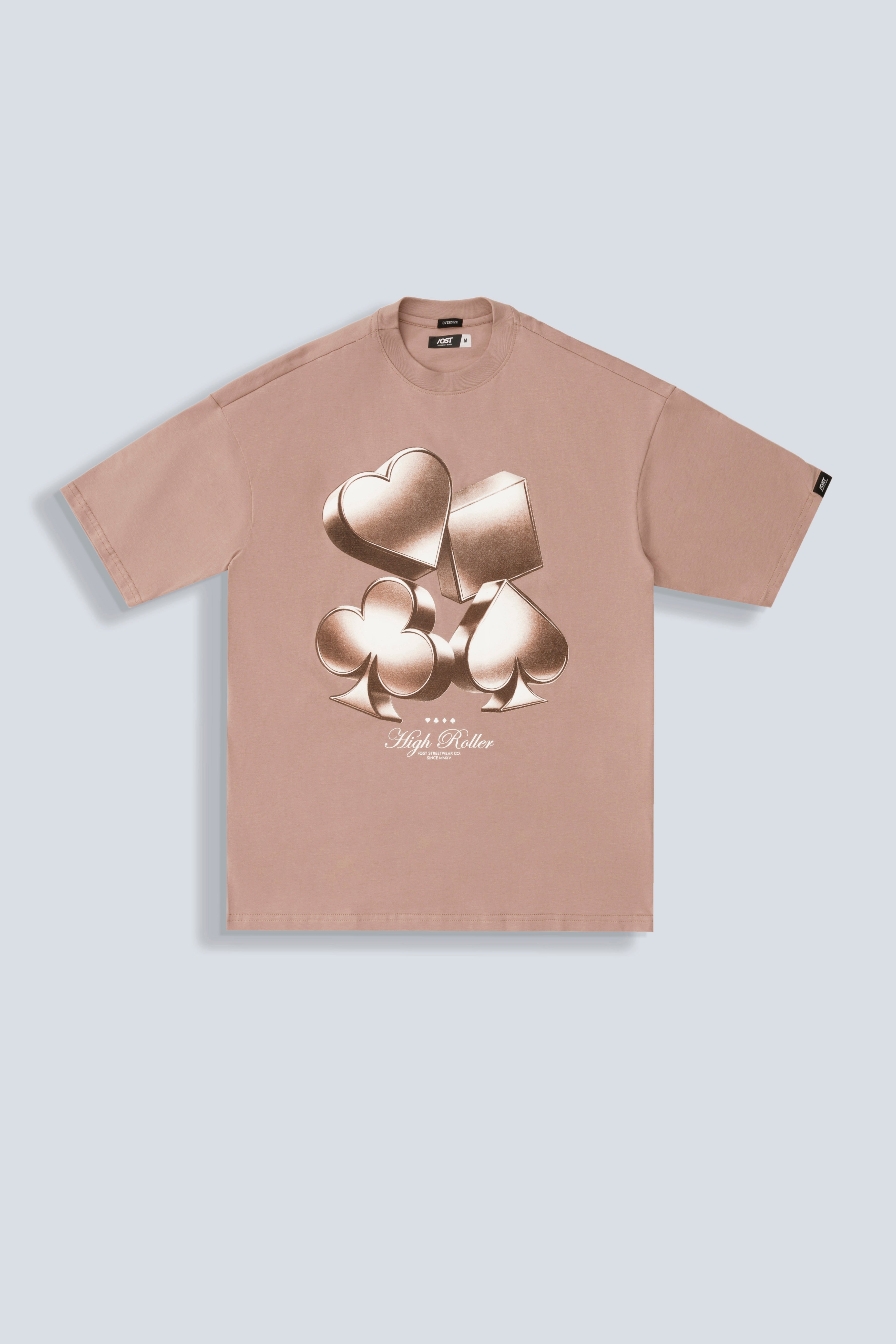 CAMISETA OVERSIZE COLOR WARM TAUPE - QST