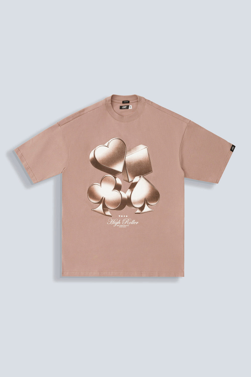 CAMISETA MANGA CORTA COLOR WARM TAUPE - QST