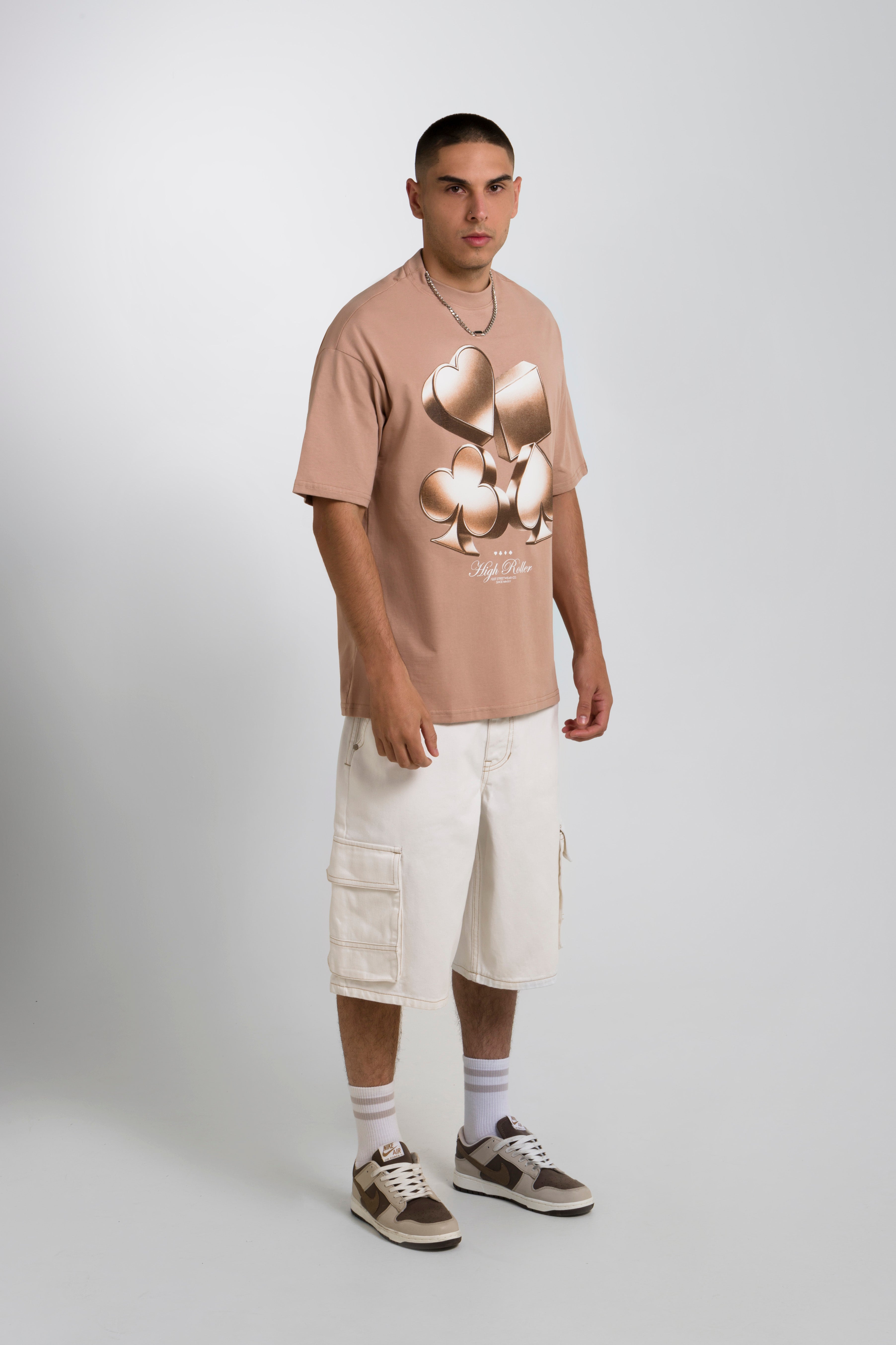 CAMISETA OVERSIZE COLOR WARM TAUPE - QST