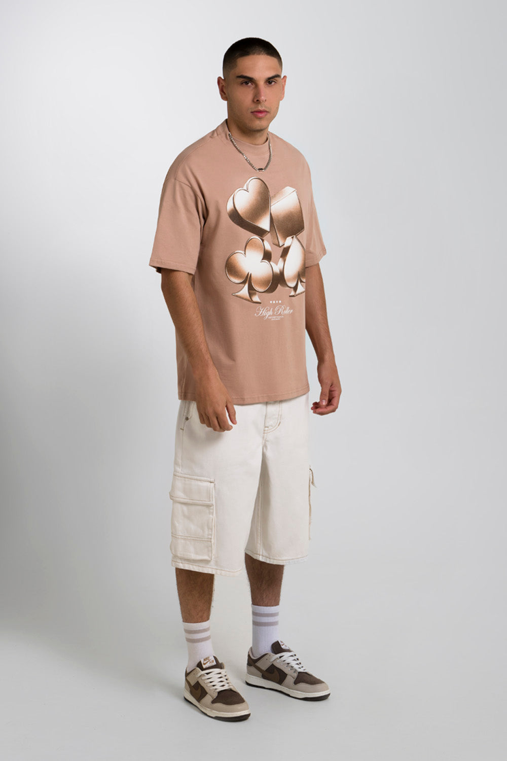 CAMISETA MANGA CORTA COLOR WARM TAUPE - QST