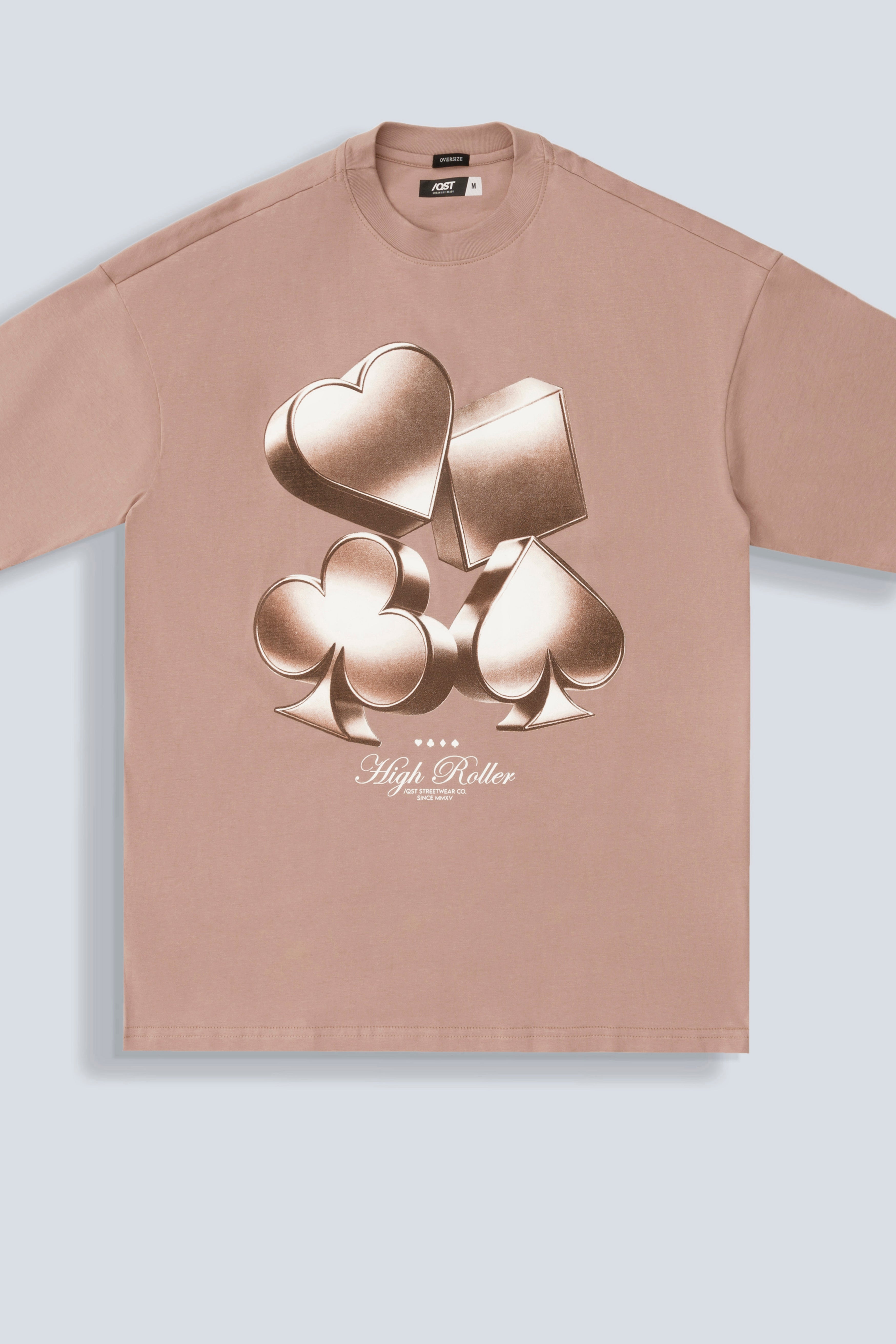 CAMISETA OVERSIZE COLOR WARM TAUPE - QST