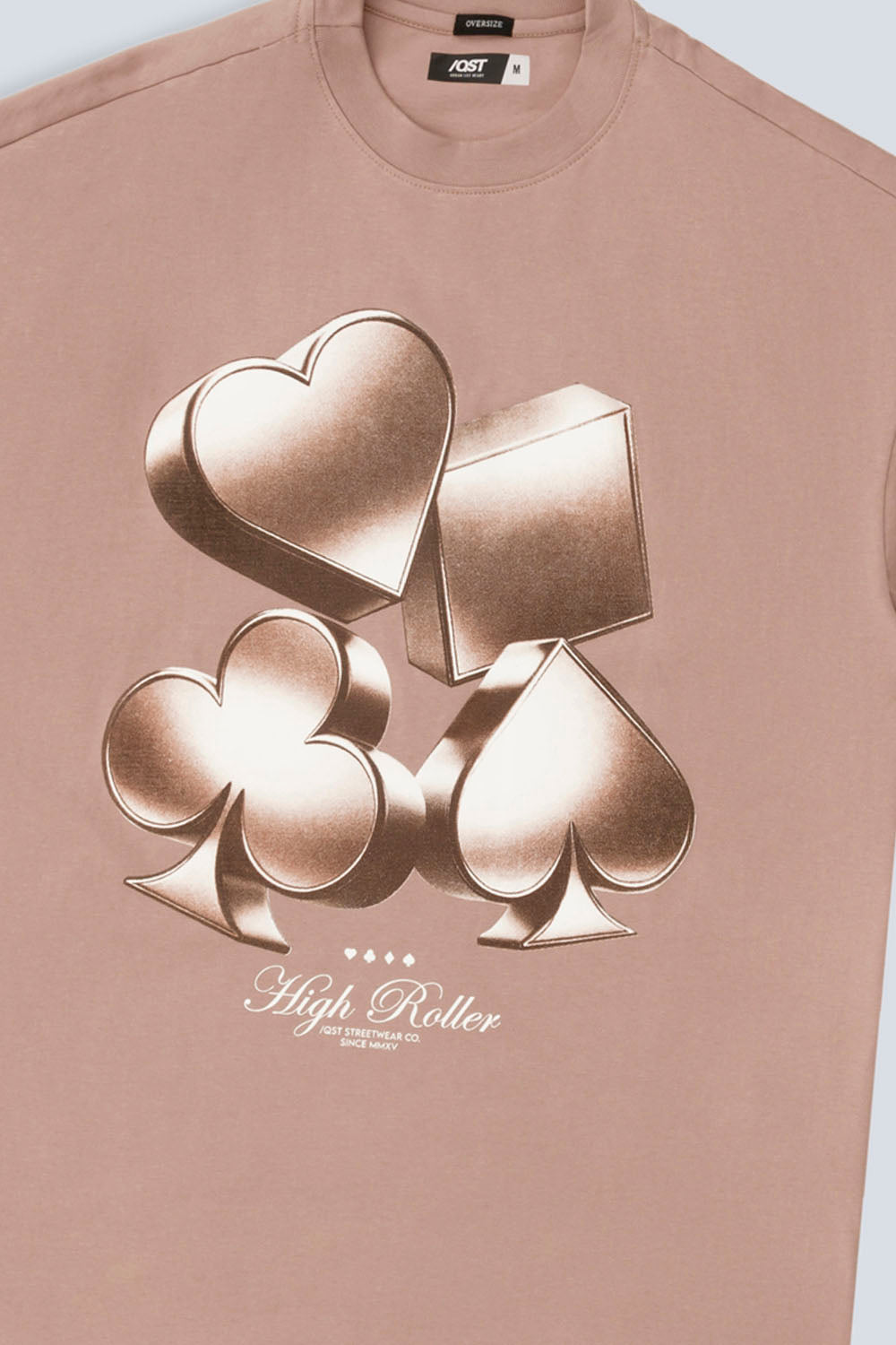 CAMISETA MANGA CORTA COLOR WARM TAUPE - QST