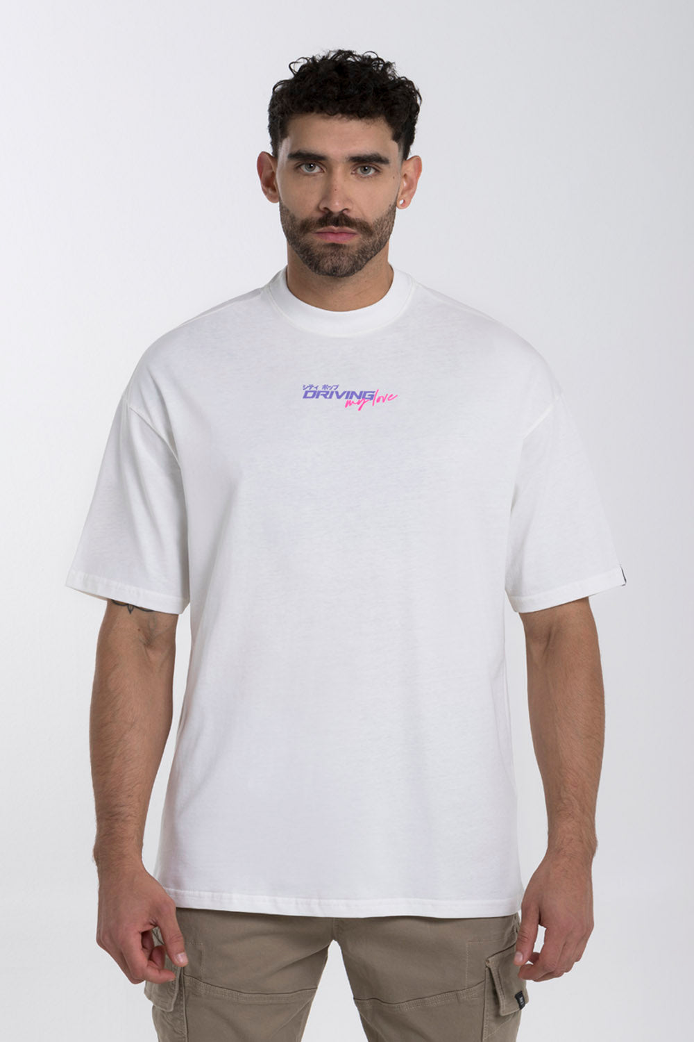 CAMISETA MANGA CORTA COLOR CRUDO