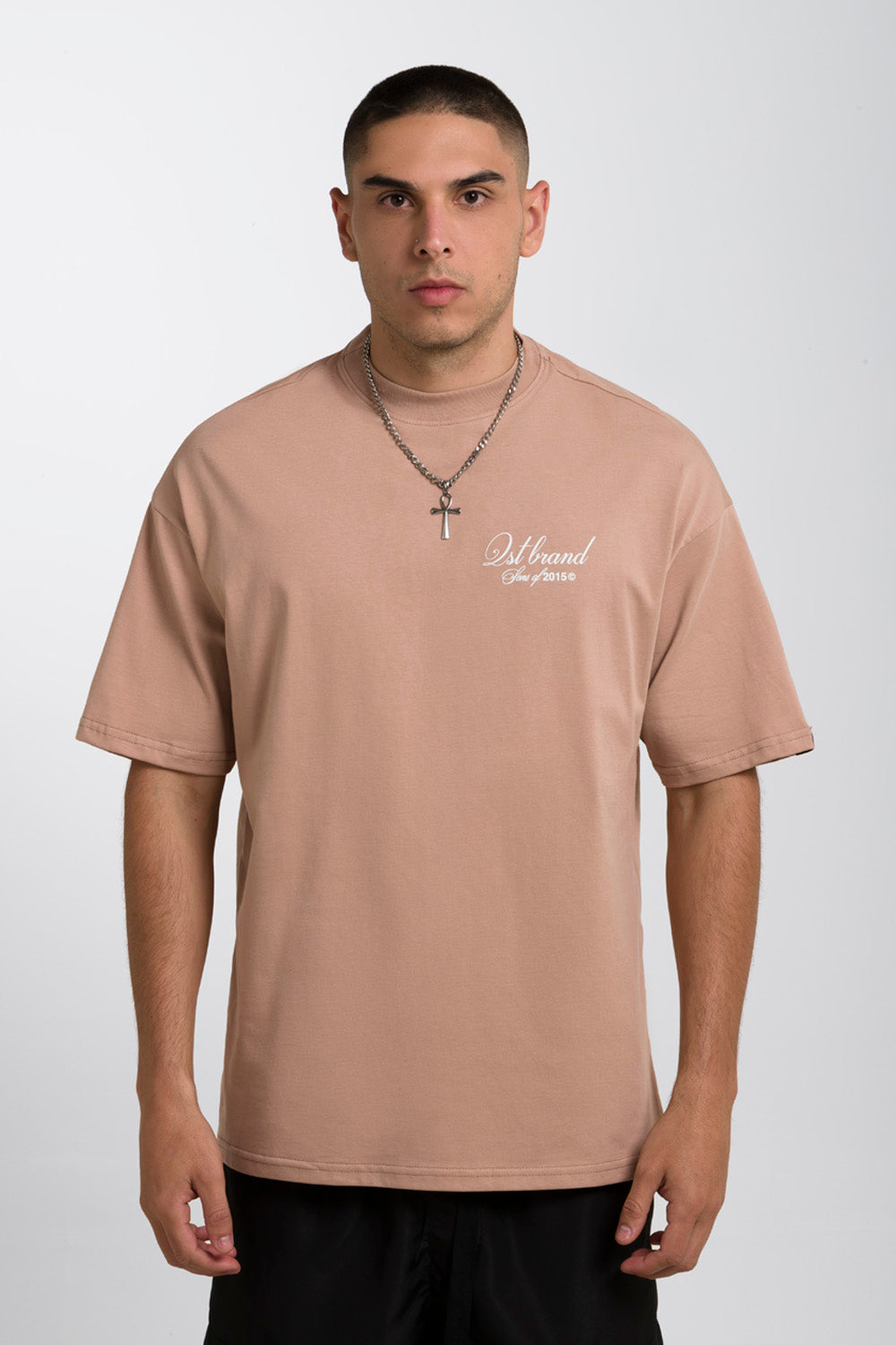 CAMISETA MANGA CORTA COLOR WARM TAUPE - QST