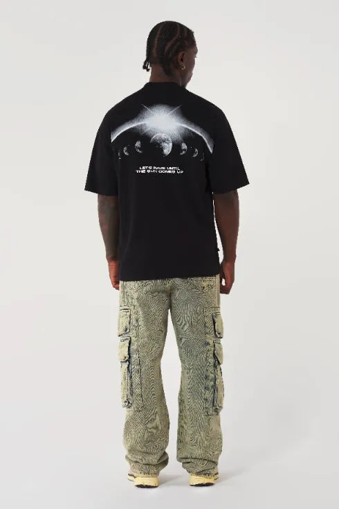 CAMISETA MANGA CORTA COLOR NEGRO