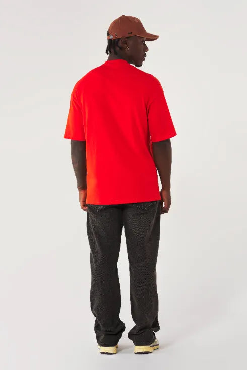 CAMISETA MANGA CORTA COLOR CHERRY