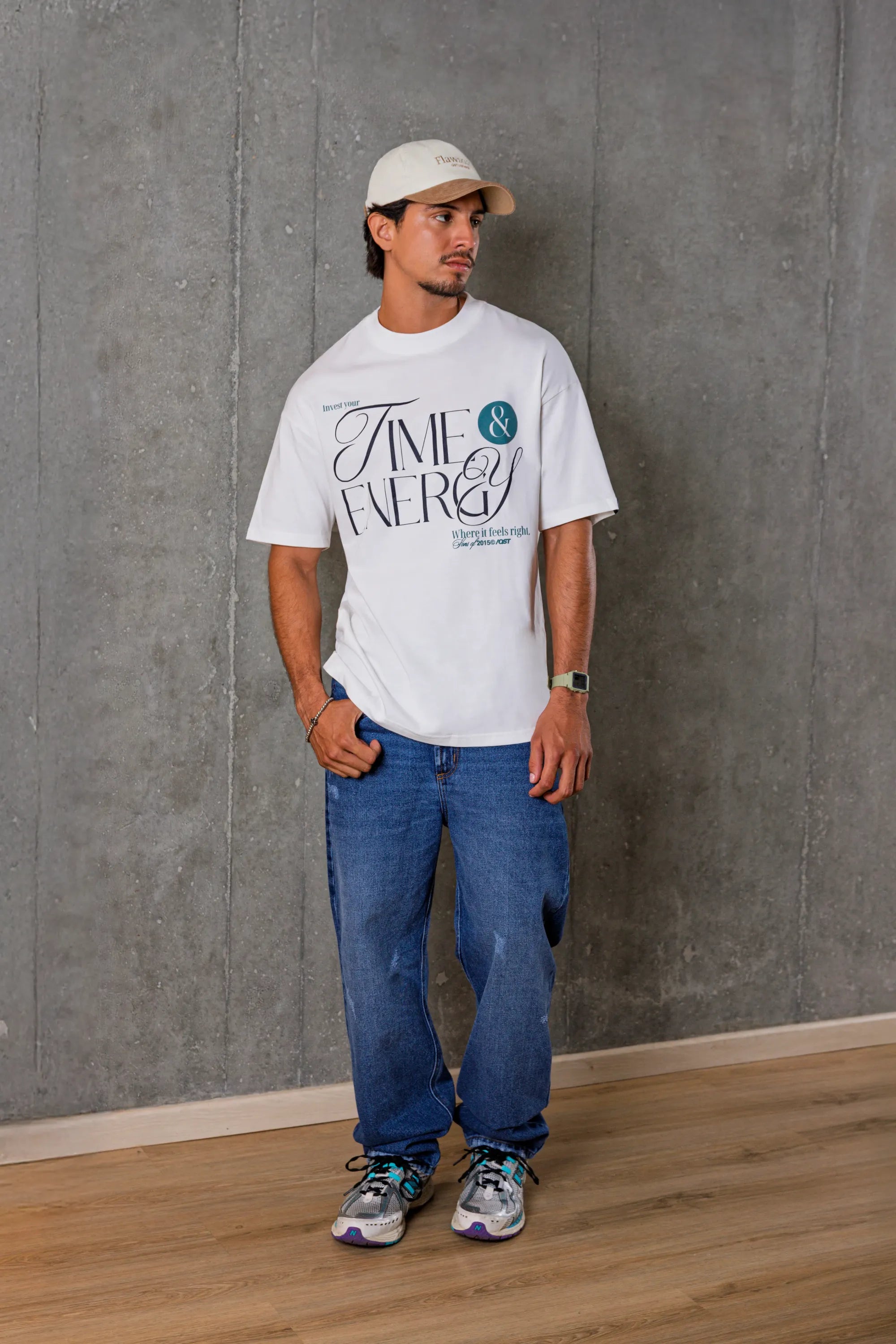 CAMISETA OVERSIZE BPT MANGA CORTA ESTAMPADO ENERGY