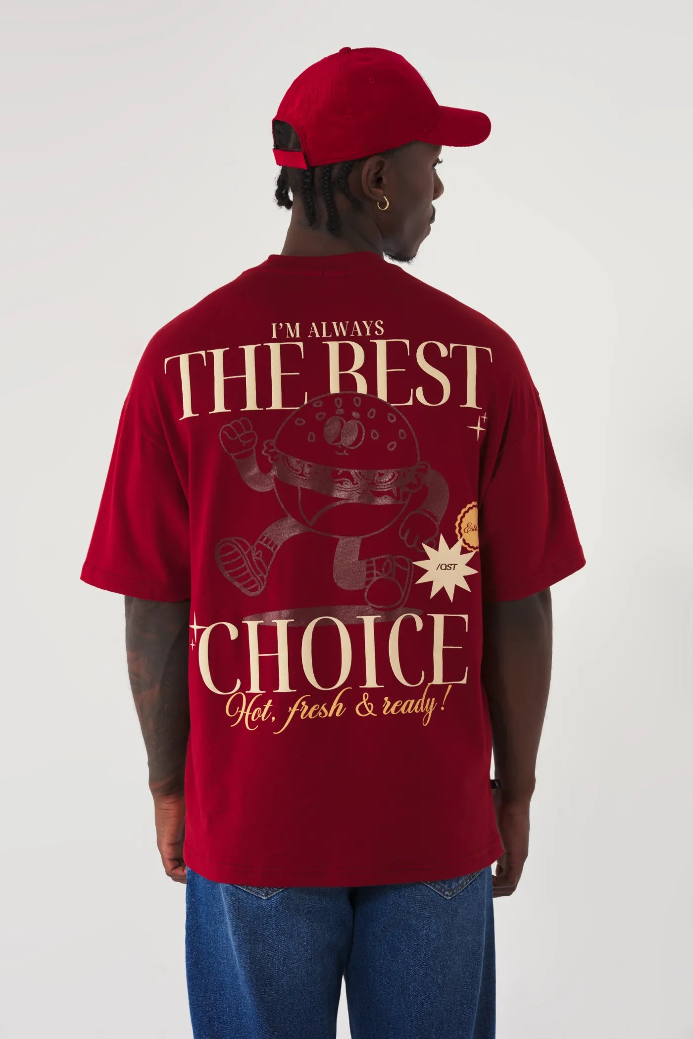 CAMISETA OVERSIZE RED DHALIA LIMITED EDITION BEST CHOICE