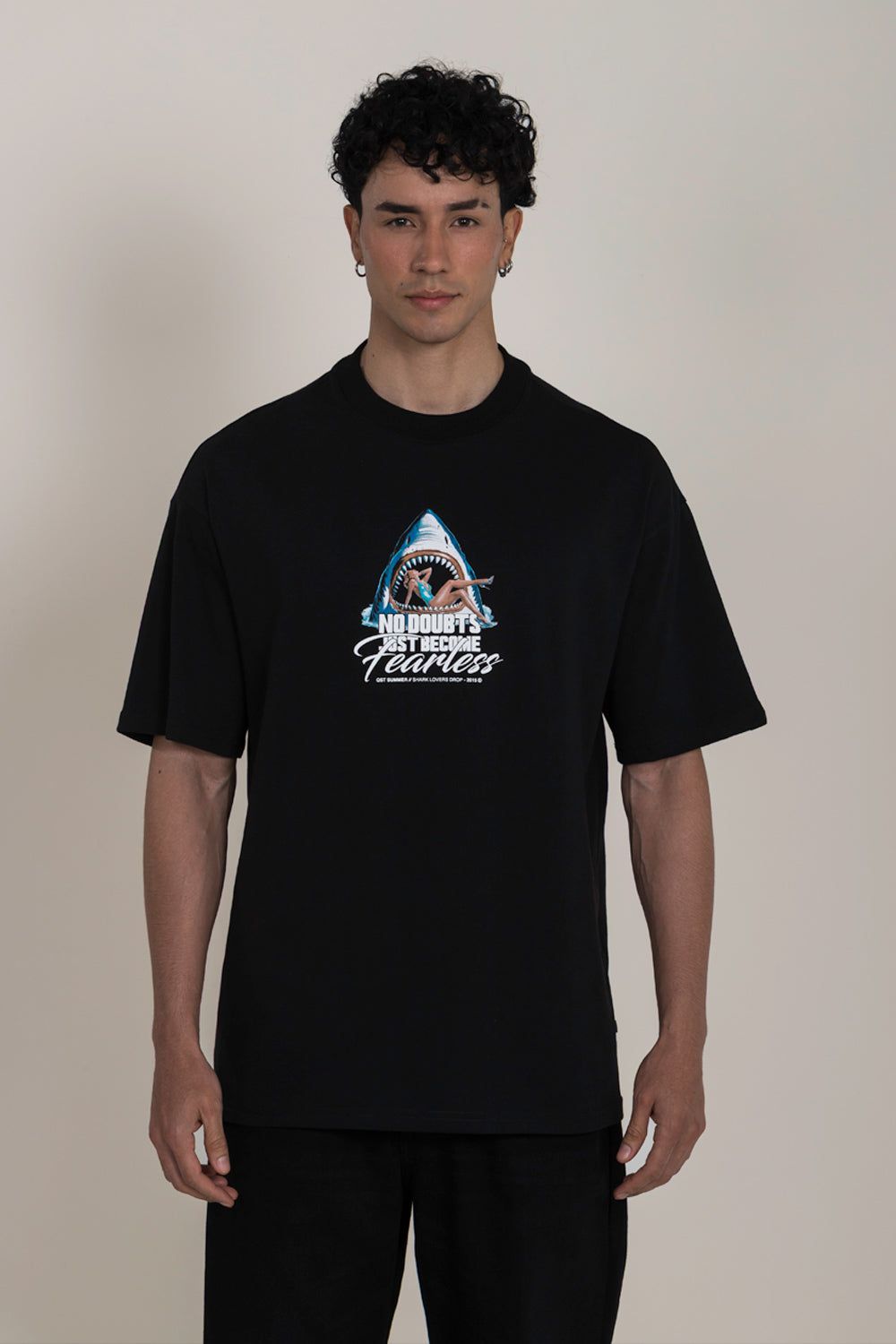 CAMISETA MANGA CORTA COLOR NEGRO