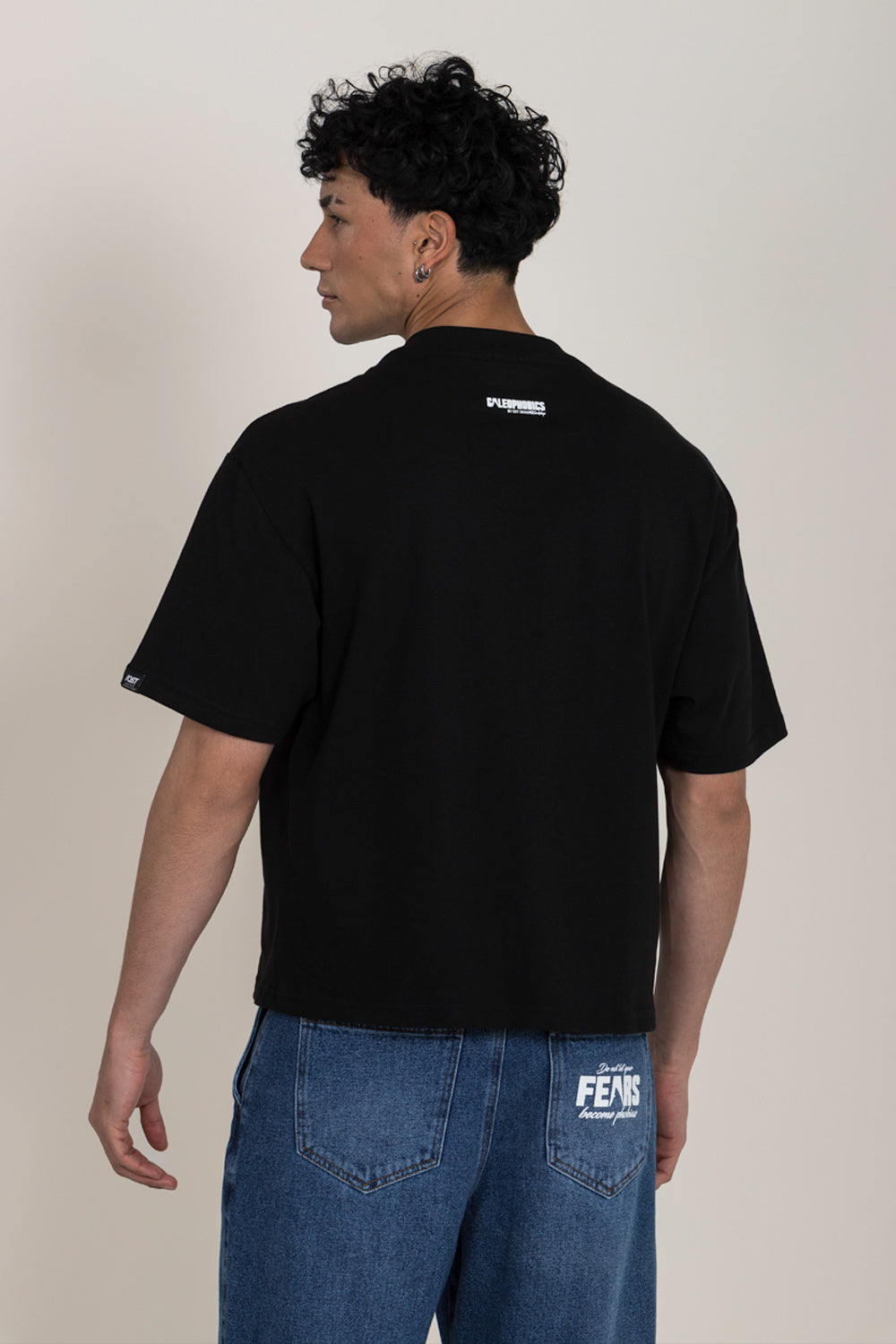 CAMISETA MANGA CORTA COLOR NEGRO