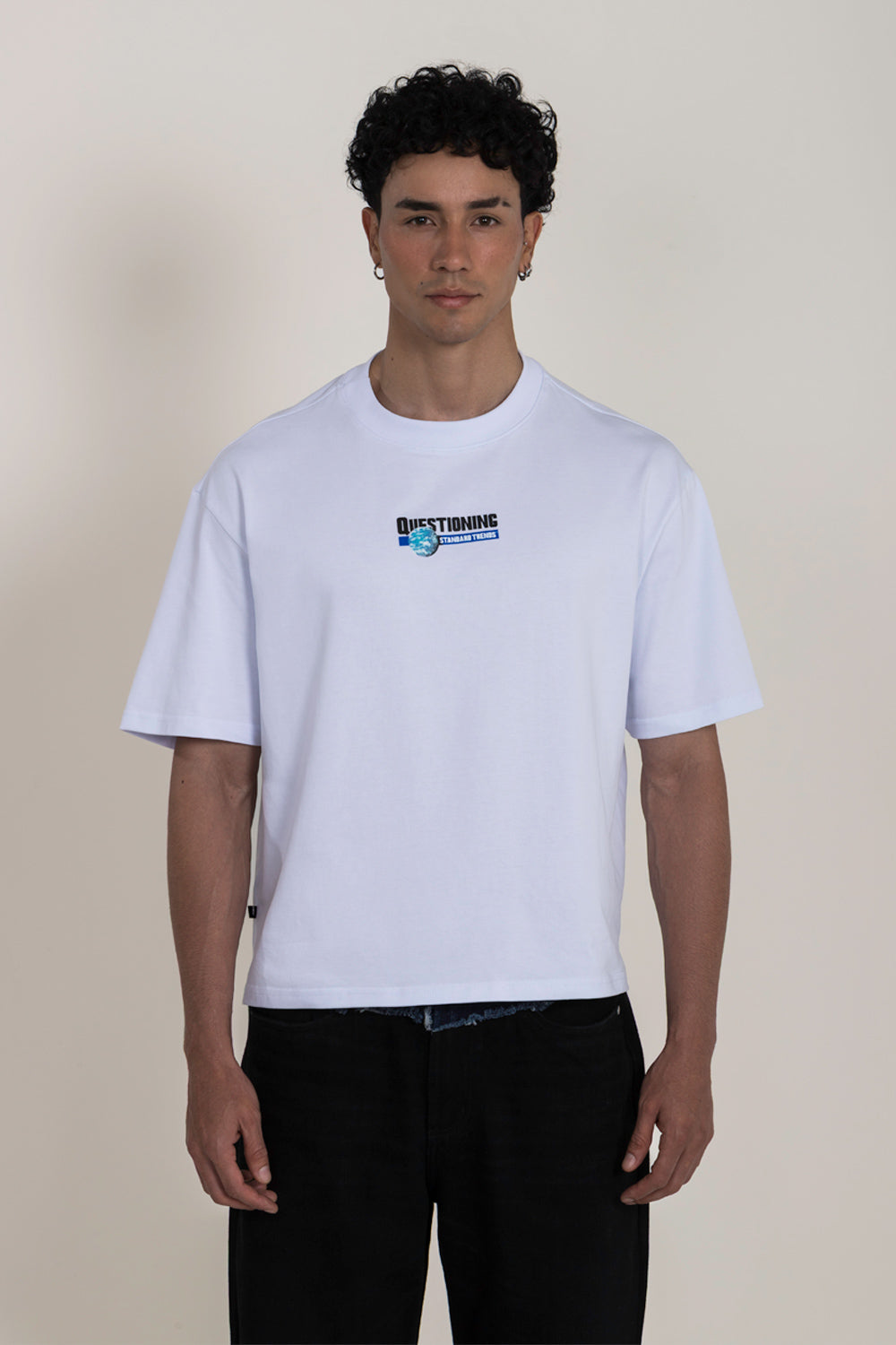 CAMISETA MANGA CORTA COLOR BLANCO OPTICO