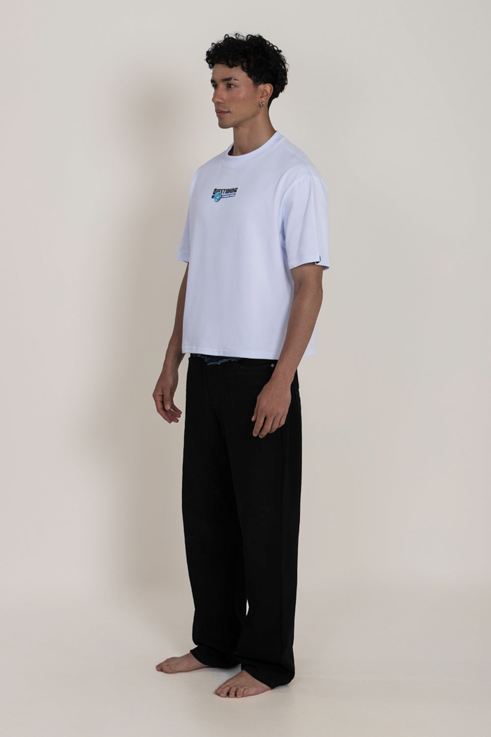 CAMISETA MANGA CORTA COLOR BLANCO OPTICO