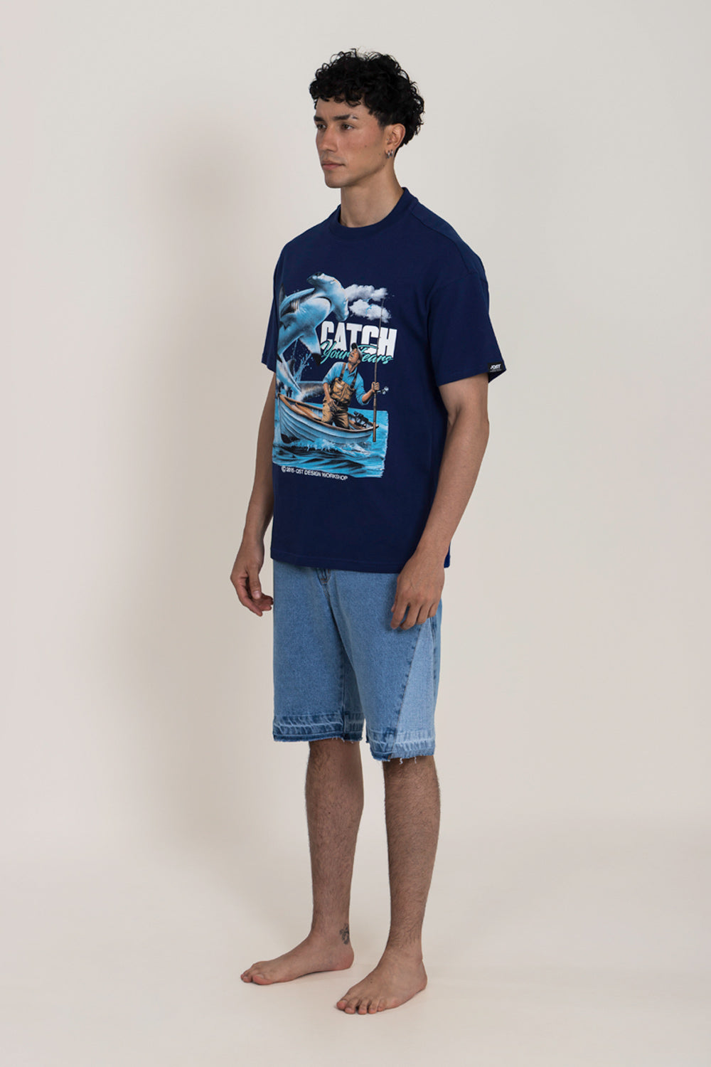 CAMISETA MANGA CORTA COLOR AZUL PROFUNDO