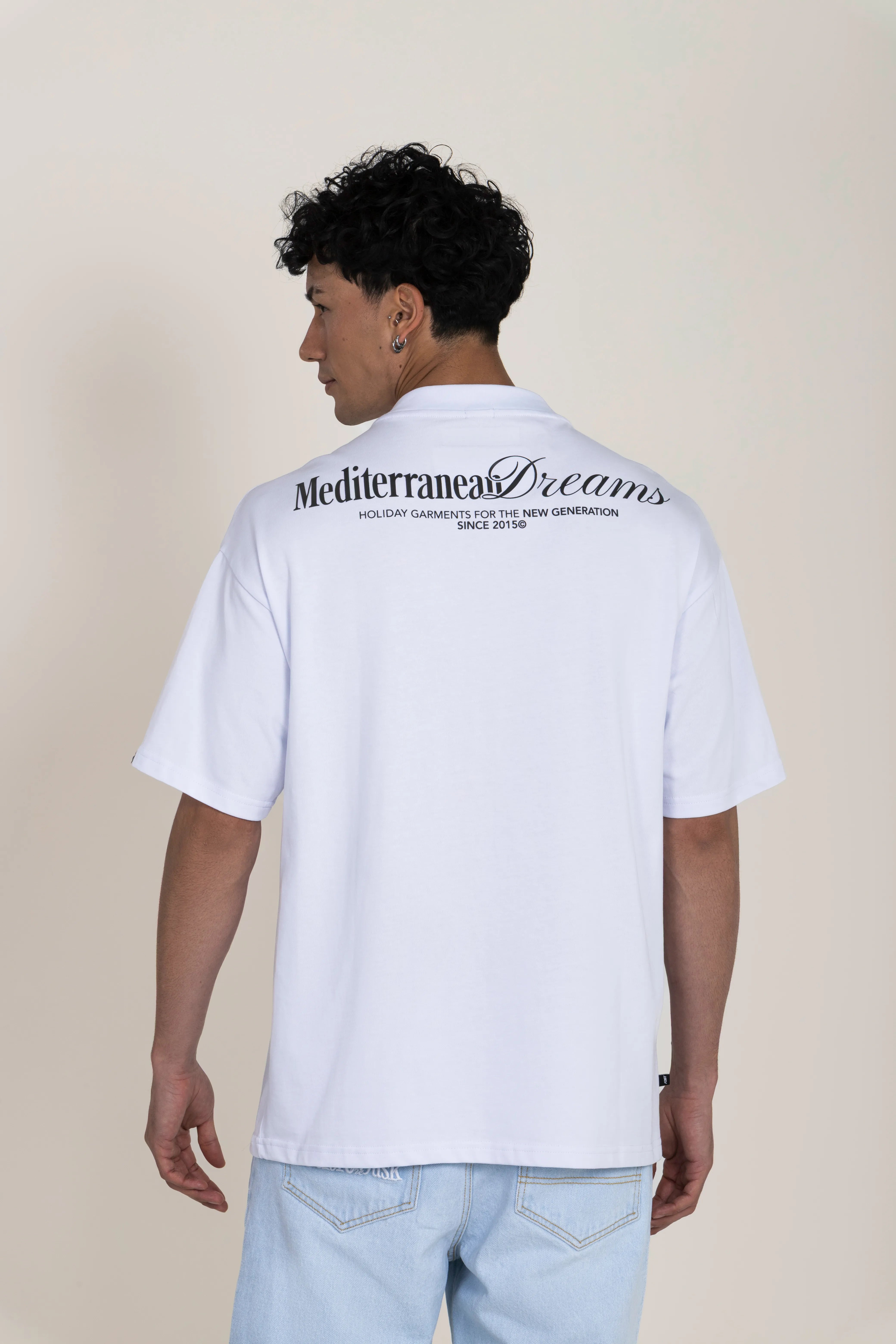 CAMISETA MANGA CORTA COLOR BLANCO OPTICO - QST