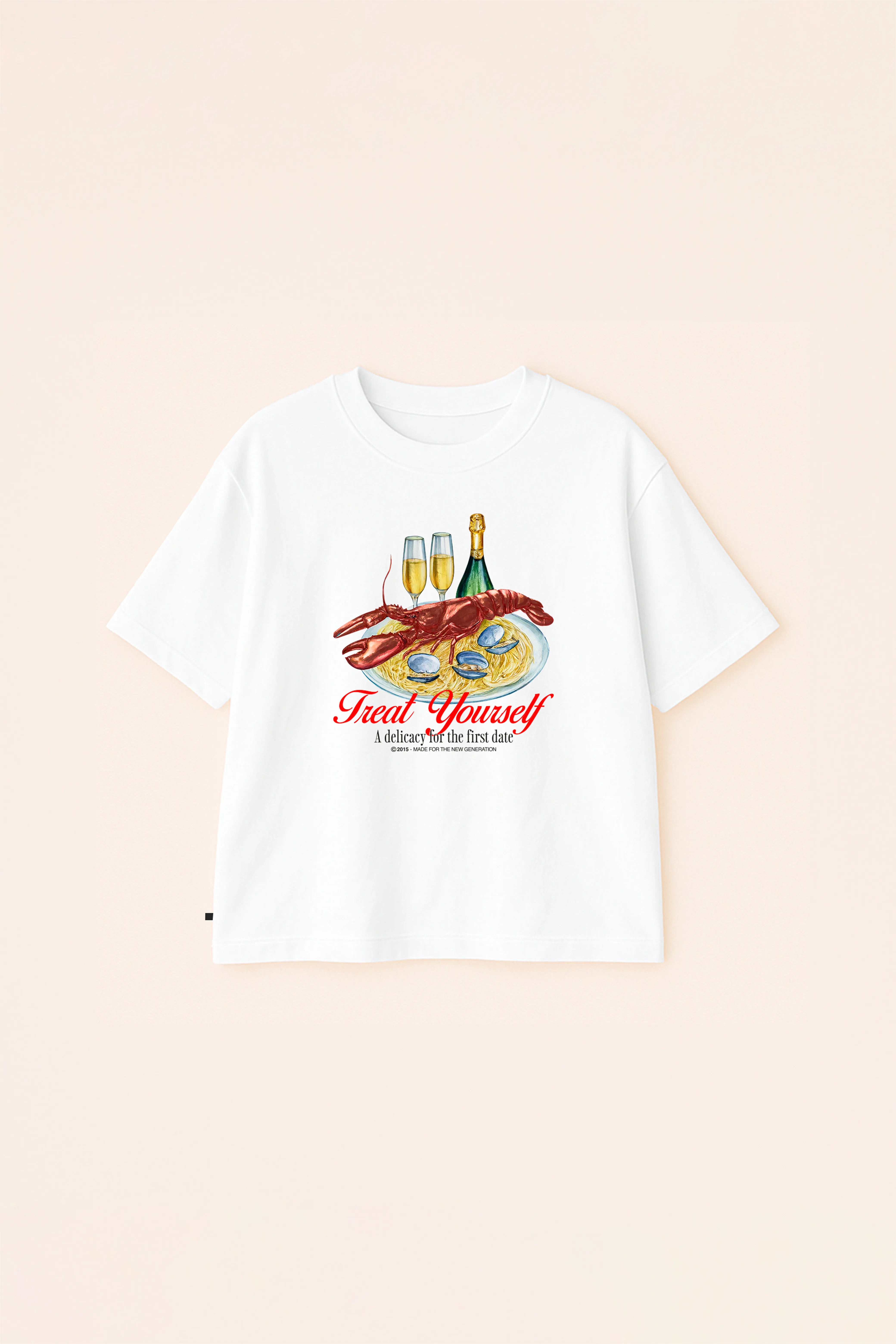 CAMISETA MANGA CORTA COLOR BLANCO OPTICO - QST