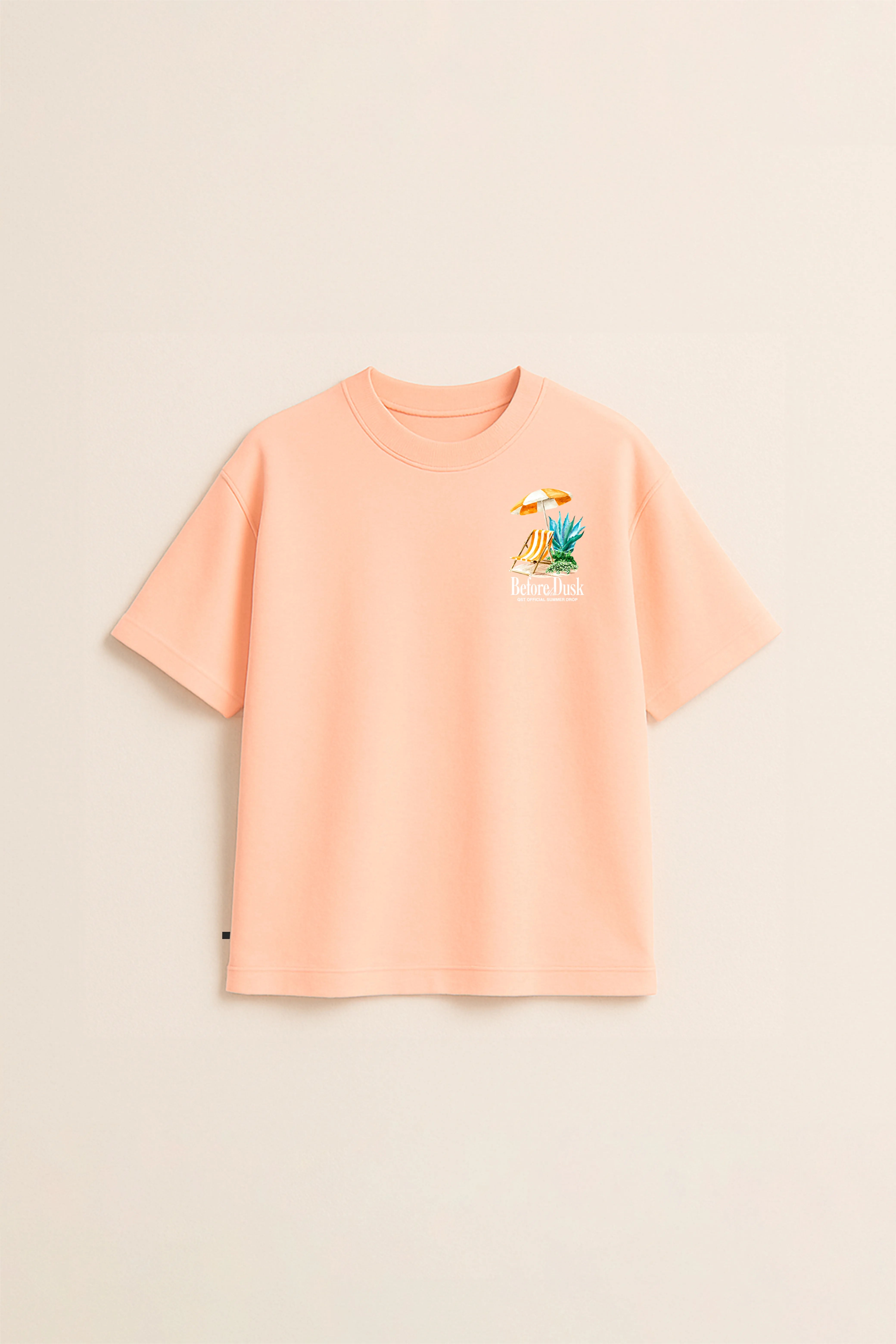 CAMISETA MANGA CORTA COLOR PEACH PARFAIT - QST