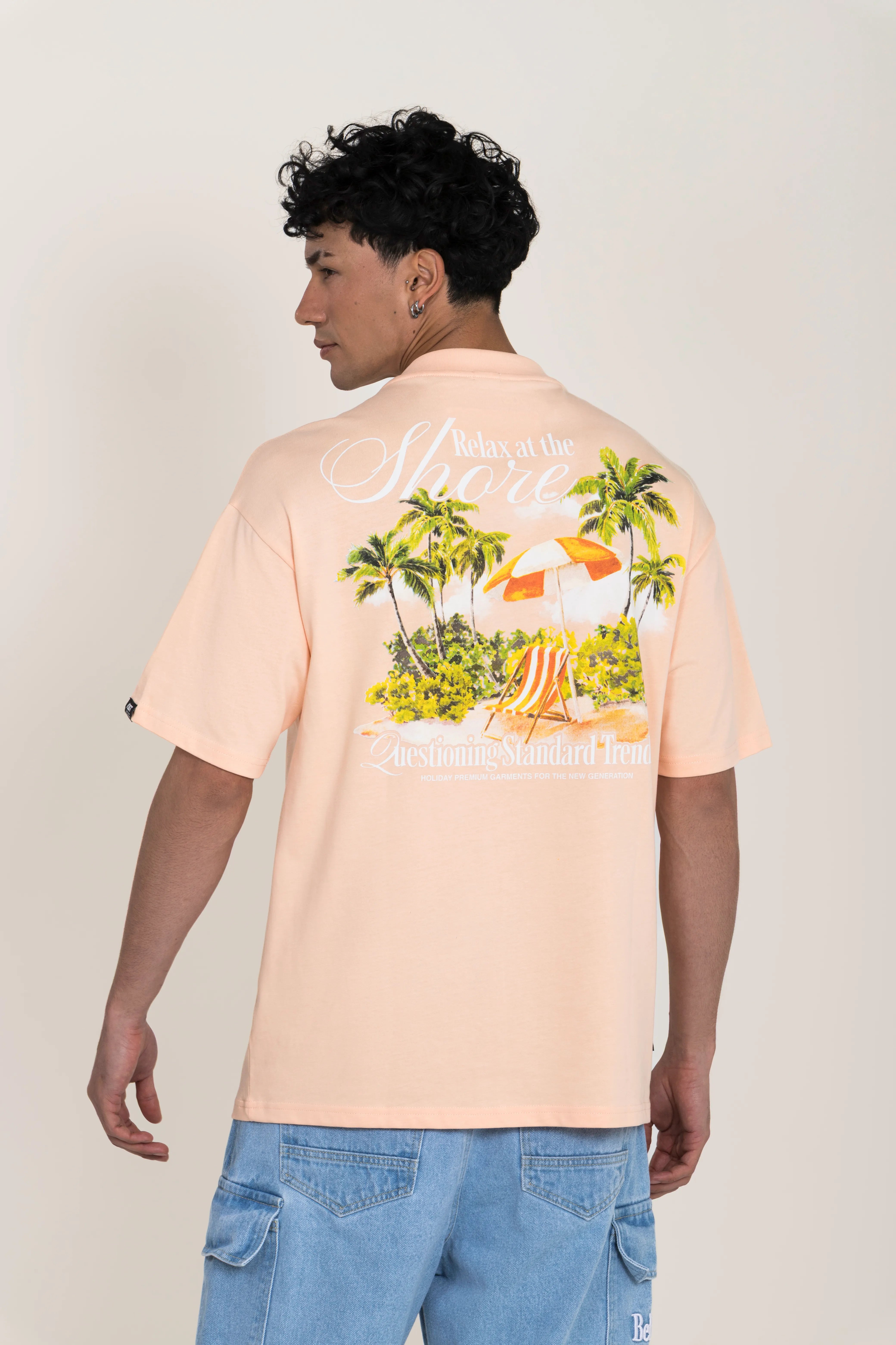 CAMISETA MANGA CORTA COLOR PEACH PARFAIT - QST