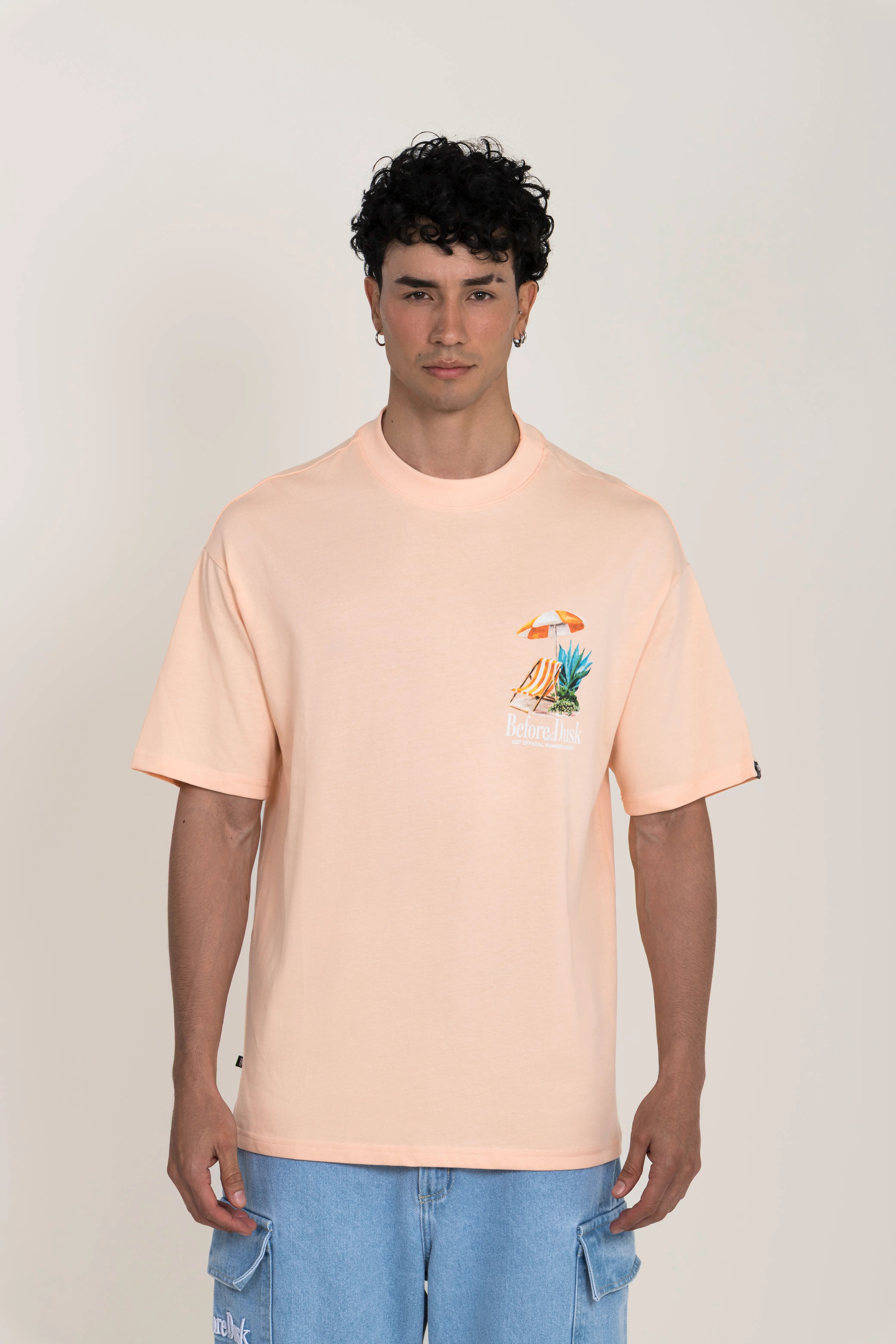 CAMISETA MANGA CORTA COLOR PEACH PARFAIT - QST