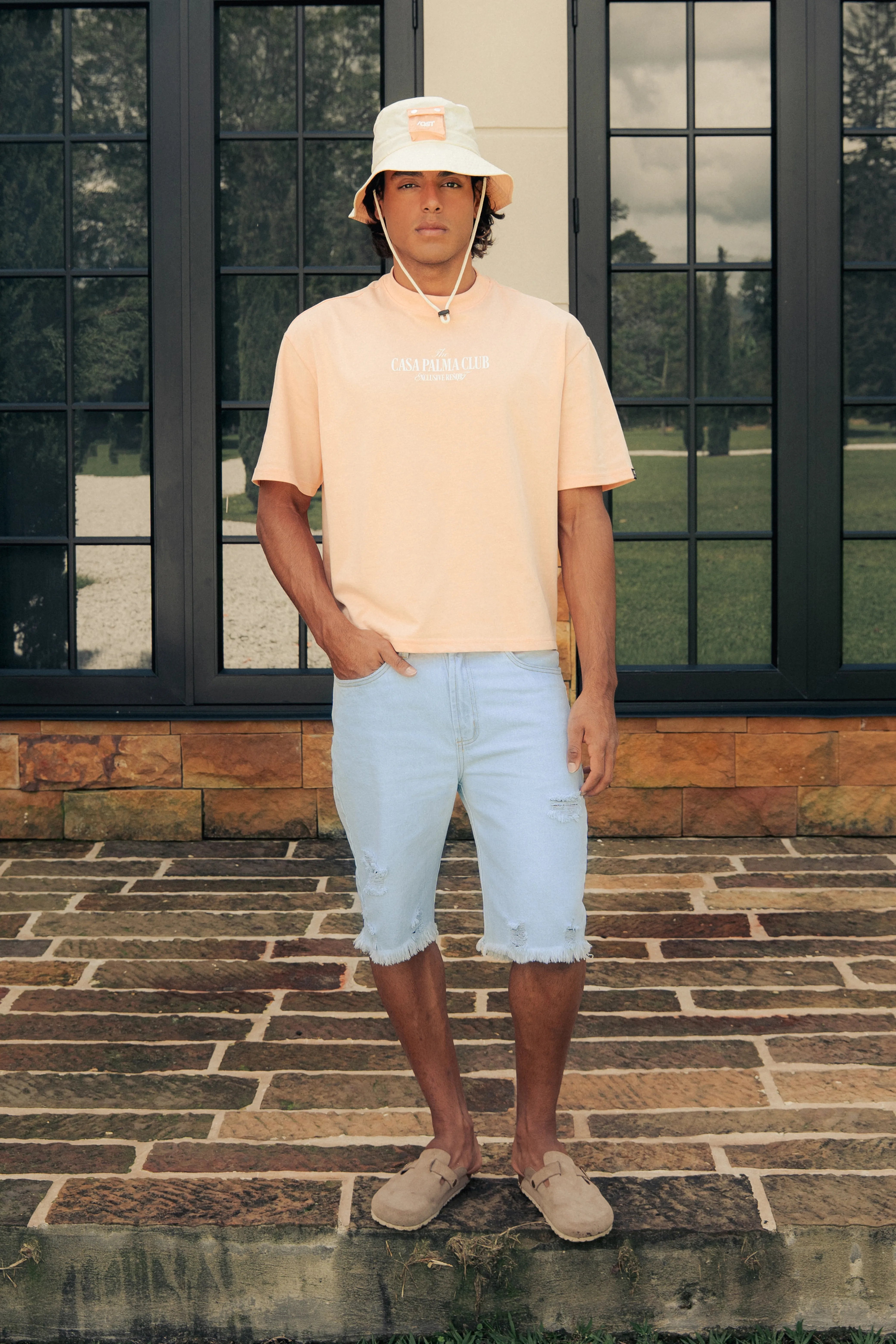 CAMISETA MANGA CORTA COLOR PEACH PARFAIT - QST