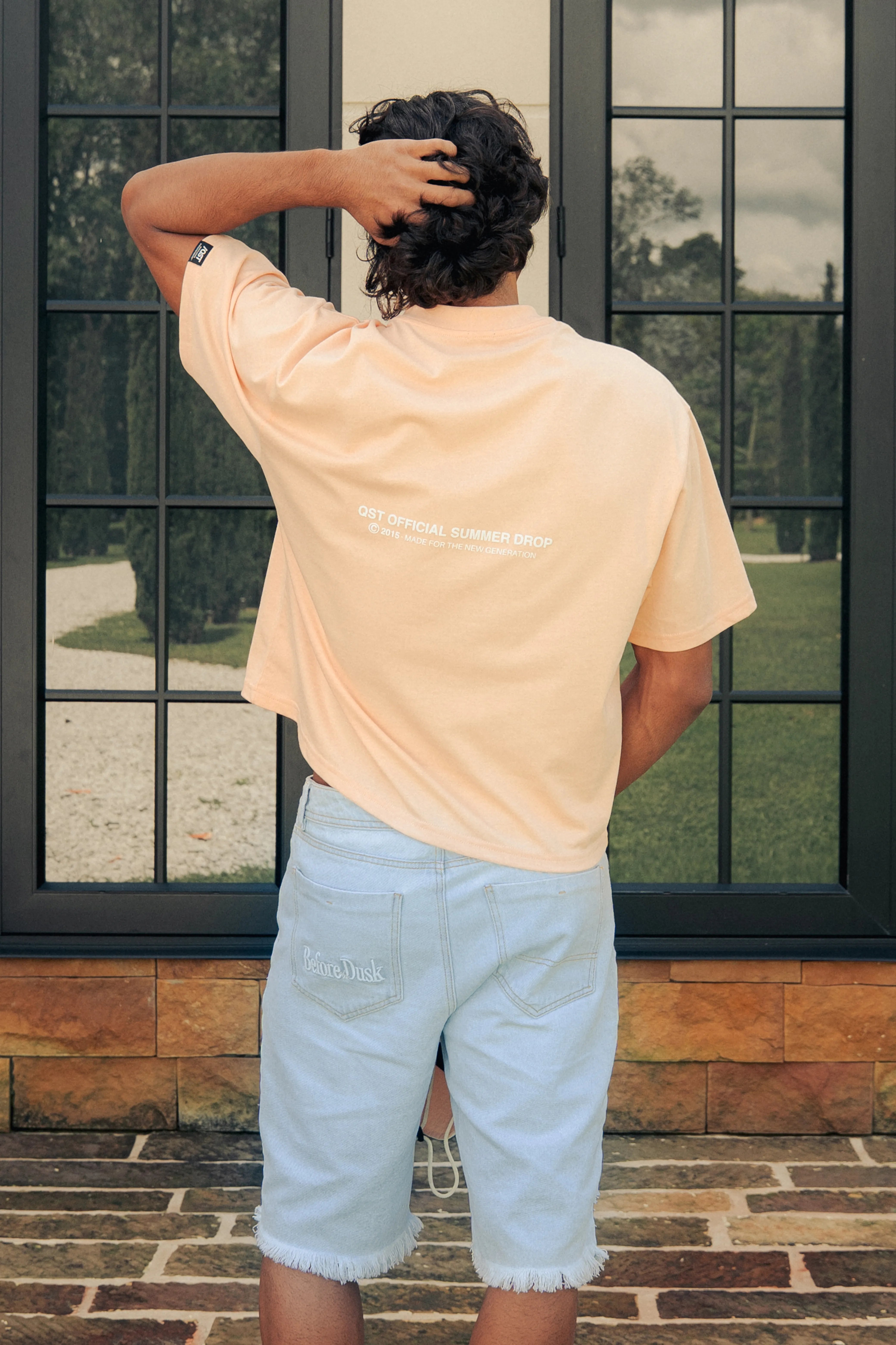 CAMISETA MANGA CORTA COLOR PEACH PARFAIT - QST