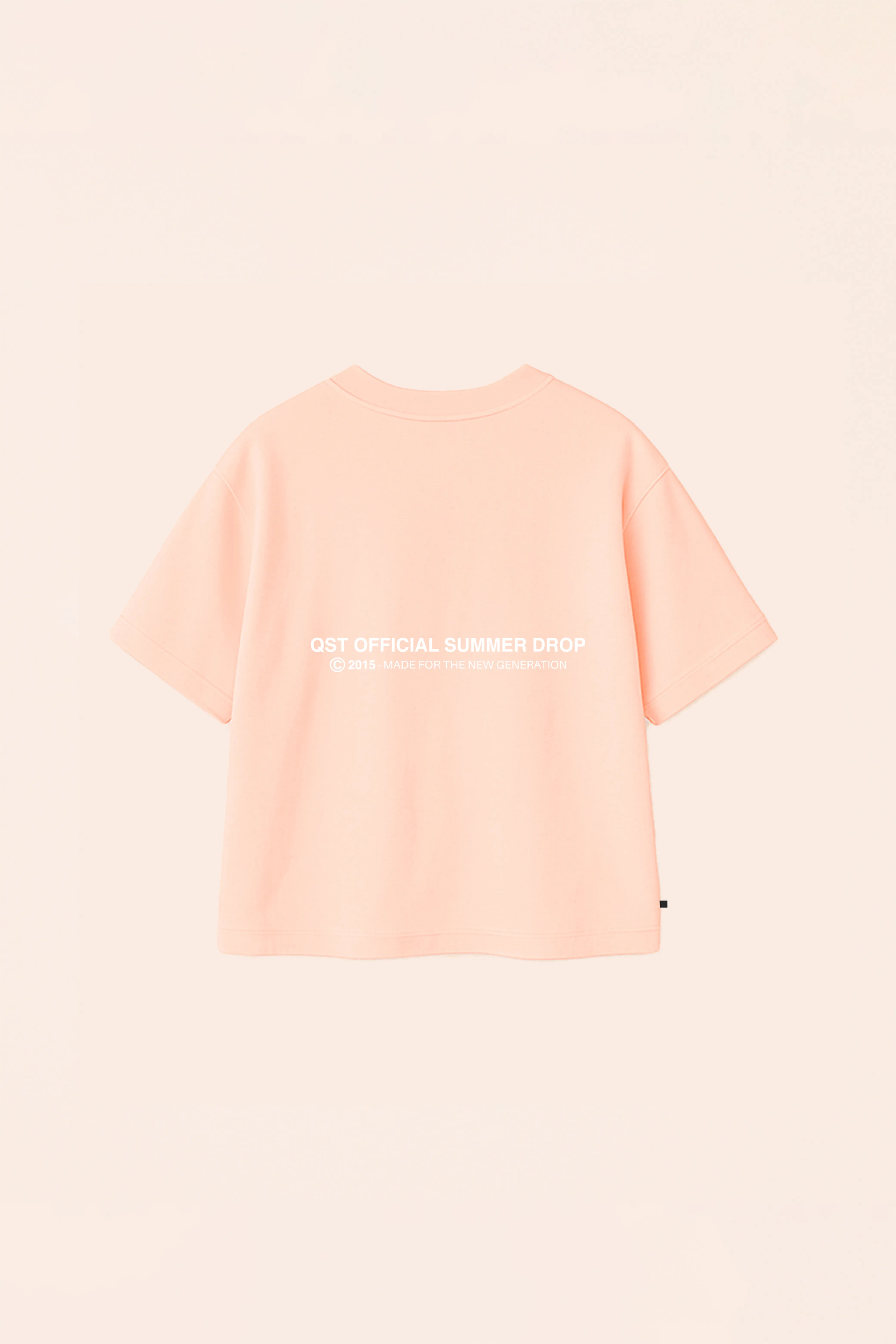CAMISETA MANGA CORTA COLOR PEACH PARFAIT - QST