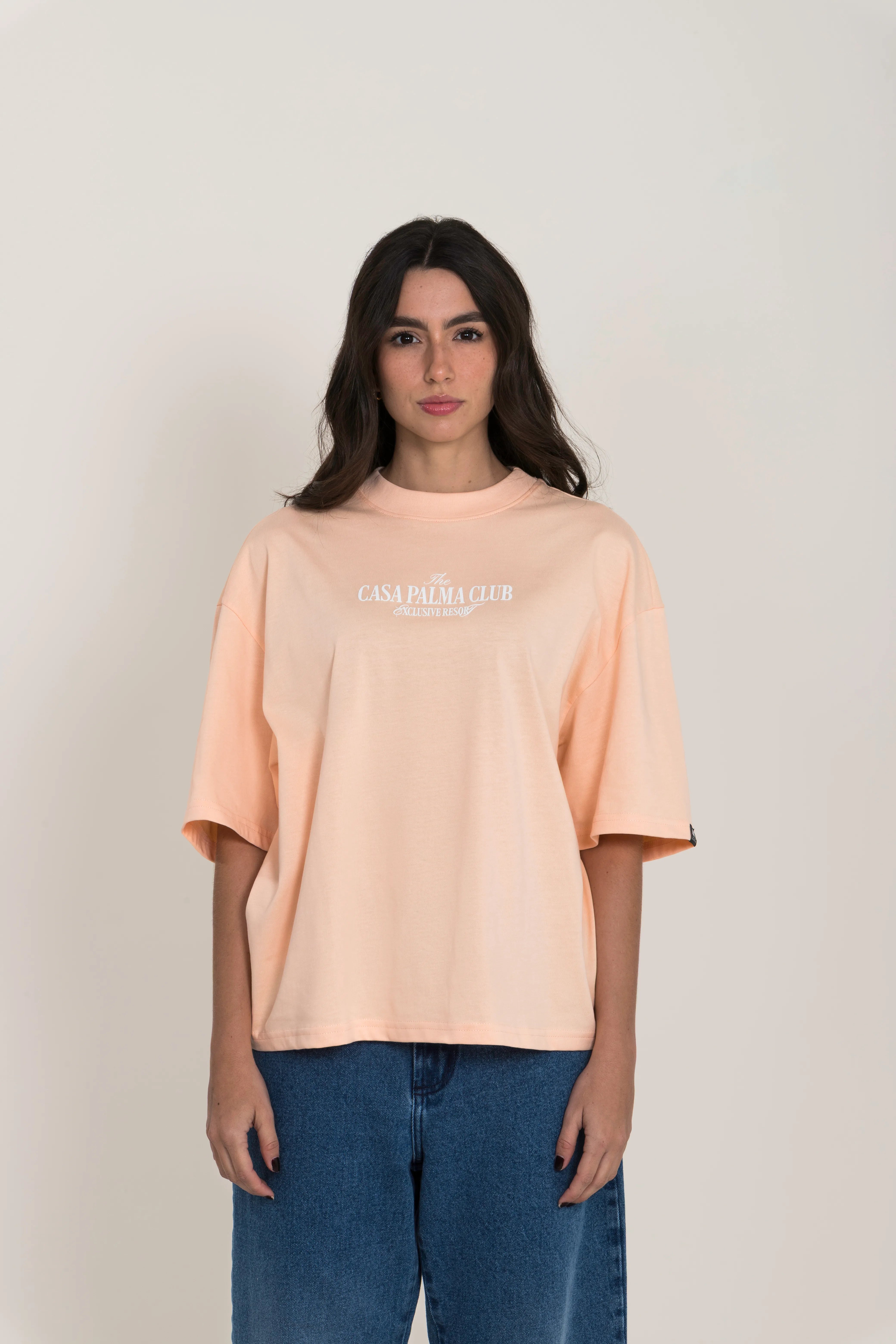 CAMISETA MANGA CORTA COLOR PEACH PARFAIT - QST