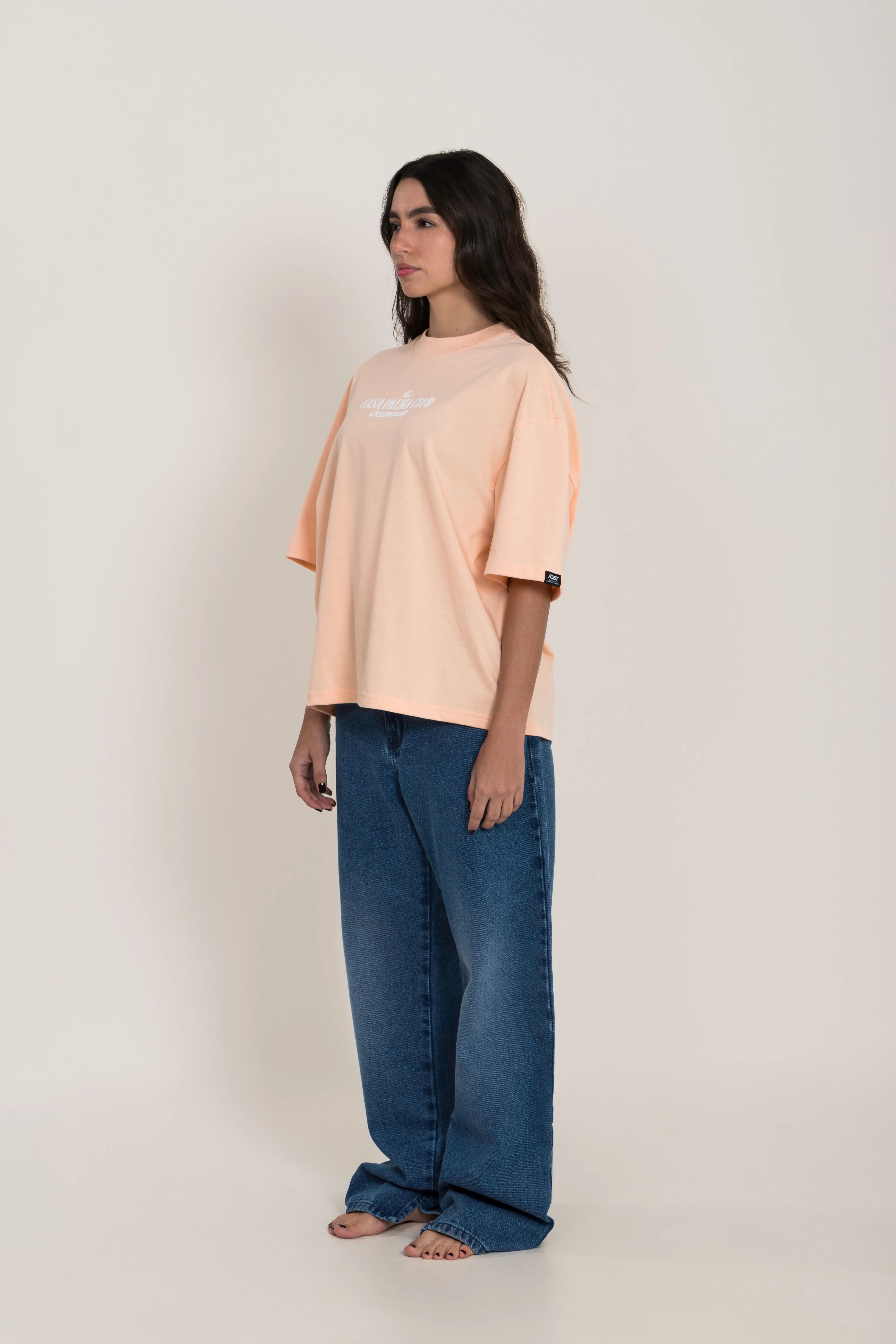 CAMISETA MANGA CORTA COLOR PEACH PARFAIT - QST