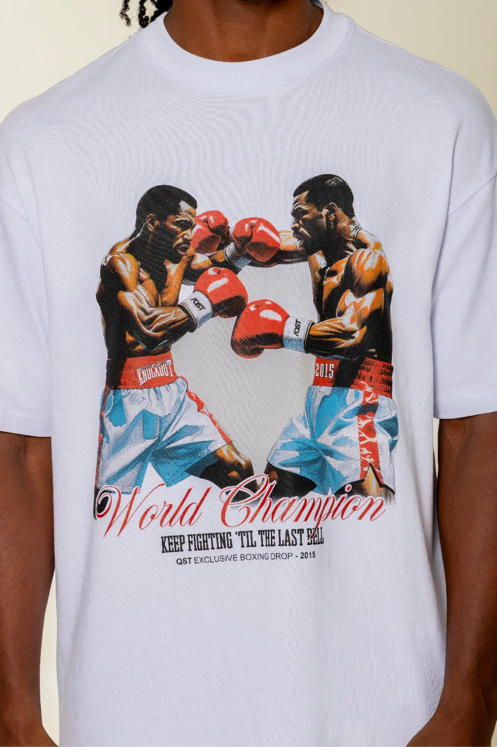 CAMISETA MANGA CORTA COLOR BLANCO OPTICO - QST