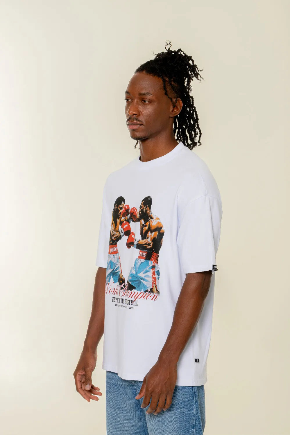 CAMISETA MANGA CORTA COLOR BLANCO OPTICO - QST