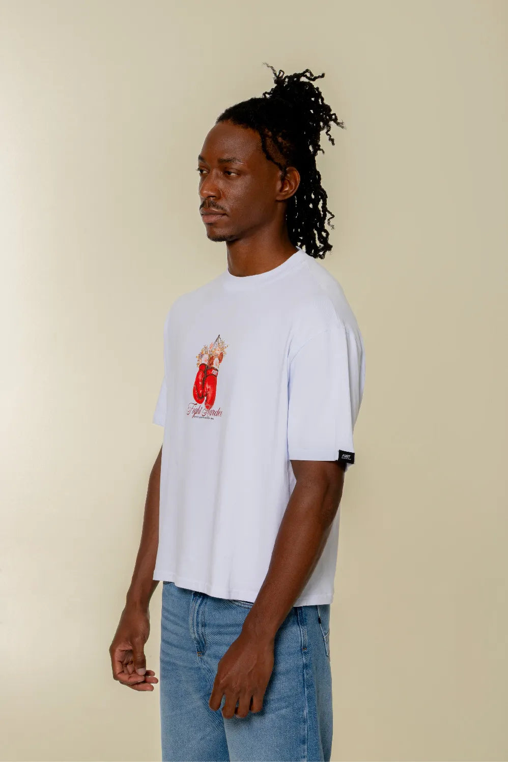 CAMISETA MANGA CORTA COLOR BLANCO OPTICO - QST