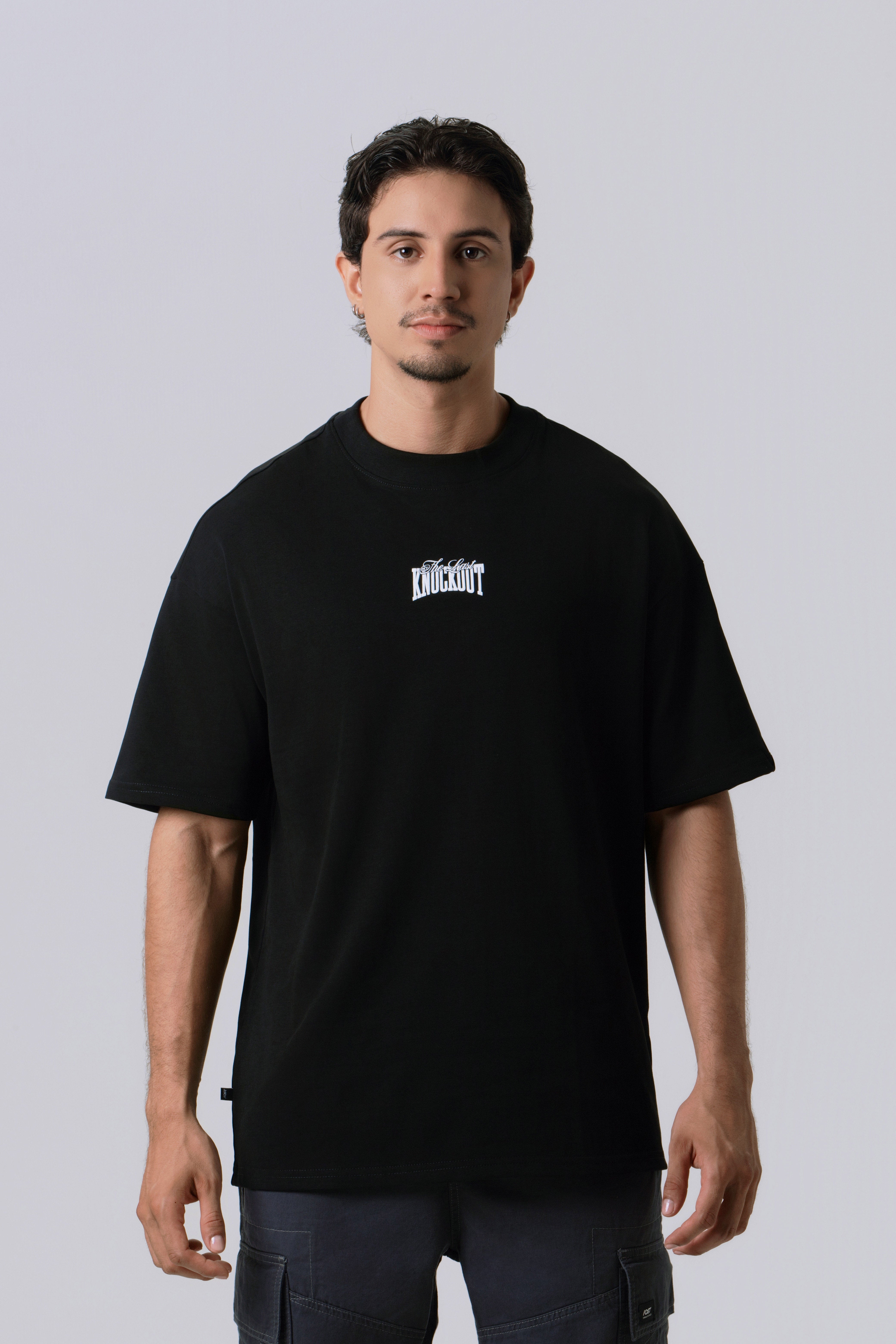 CAMISETA MANGA CORTA COLOR NEGRO