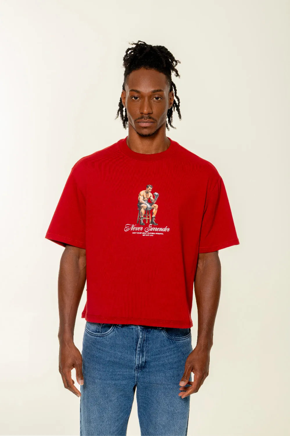 CAMISETA MANGA CORTA COLOR RED DAHILA - QST