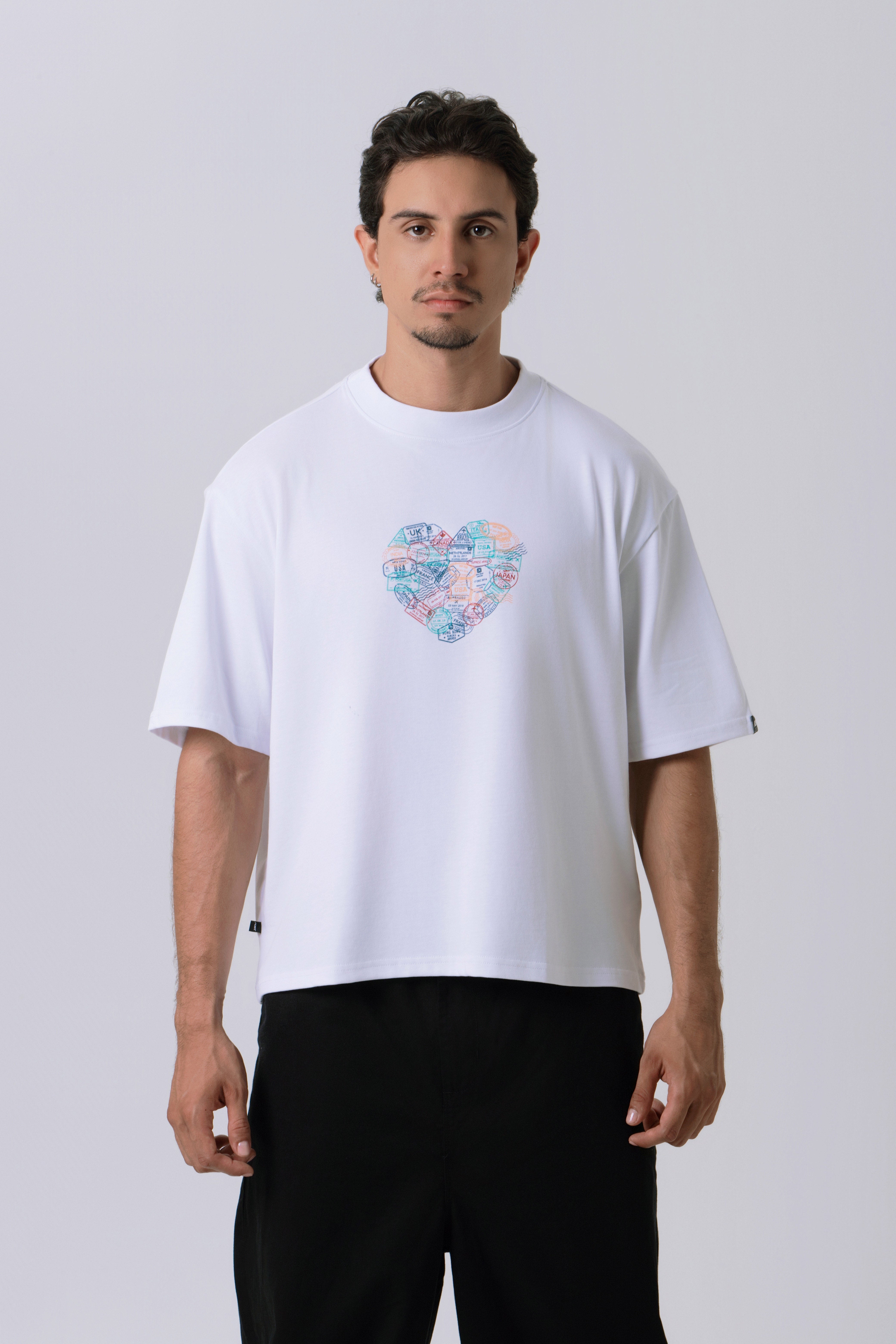 CAMISETA MANGA CORTA COLOR BLANCO OPTICO