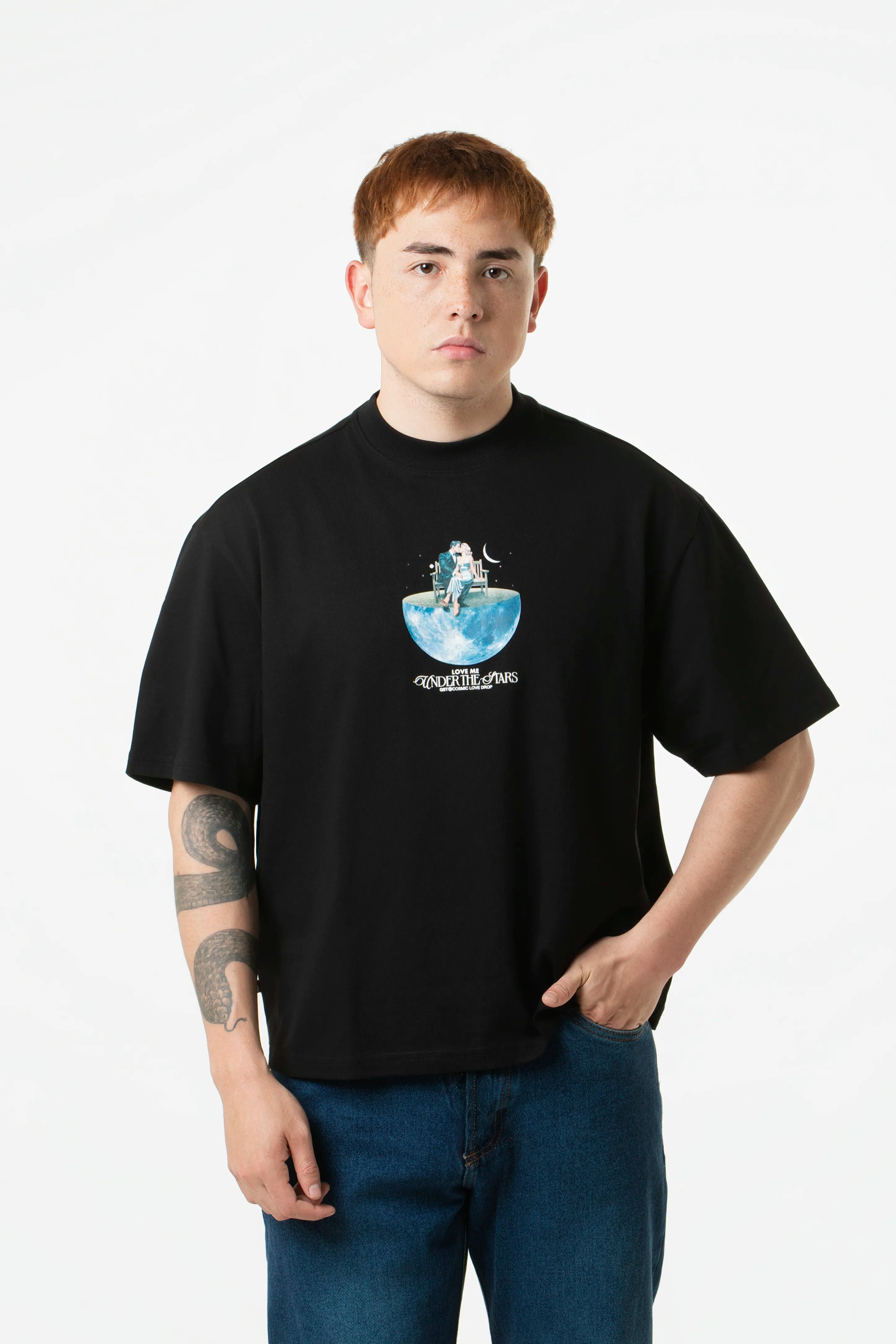CAMISETA MANGA CORTA COLOR NEGRO