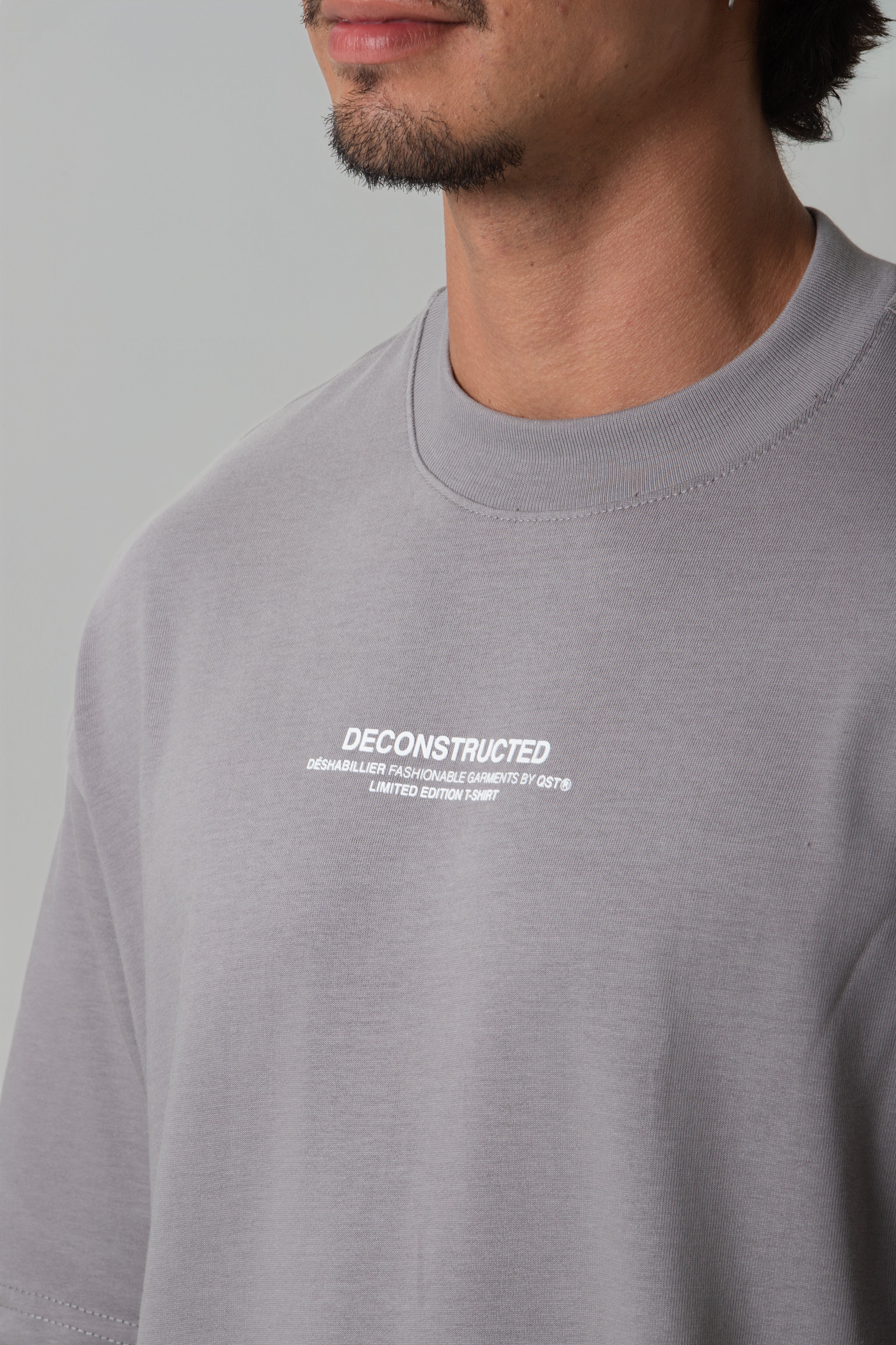 CAMISETA MANGA CORTA COLOR GRIS CLR