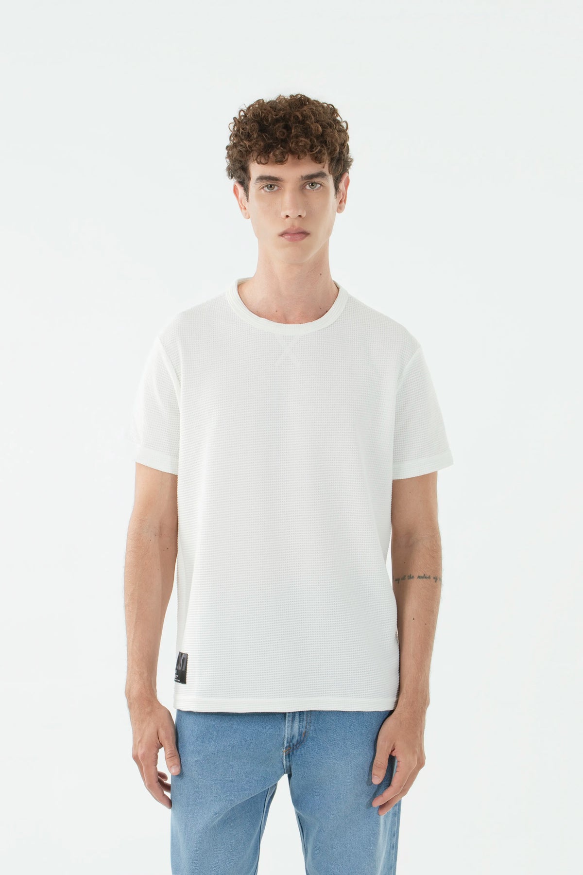 CAMISETA MANGA CORTA COLOR IVORY