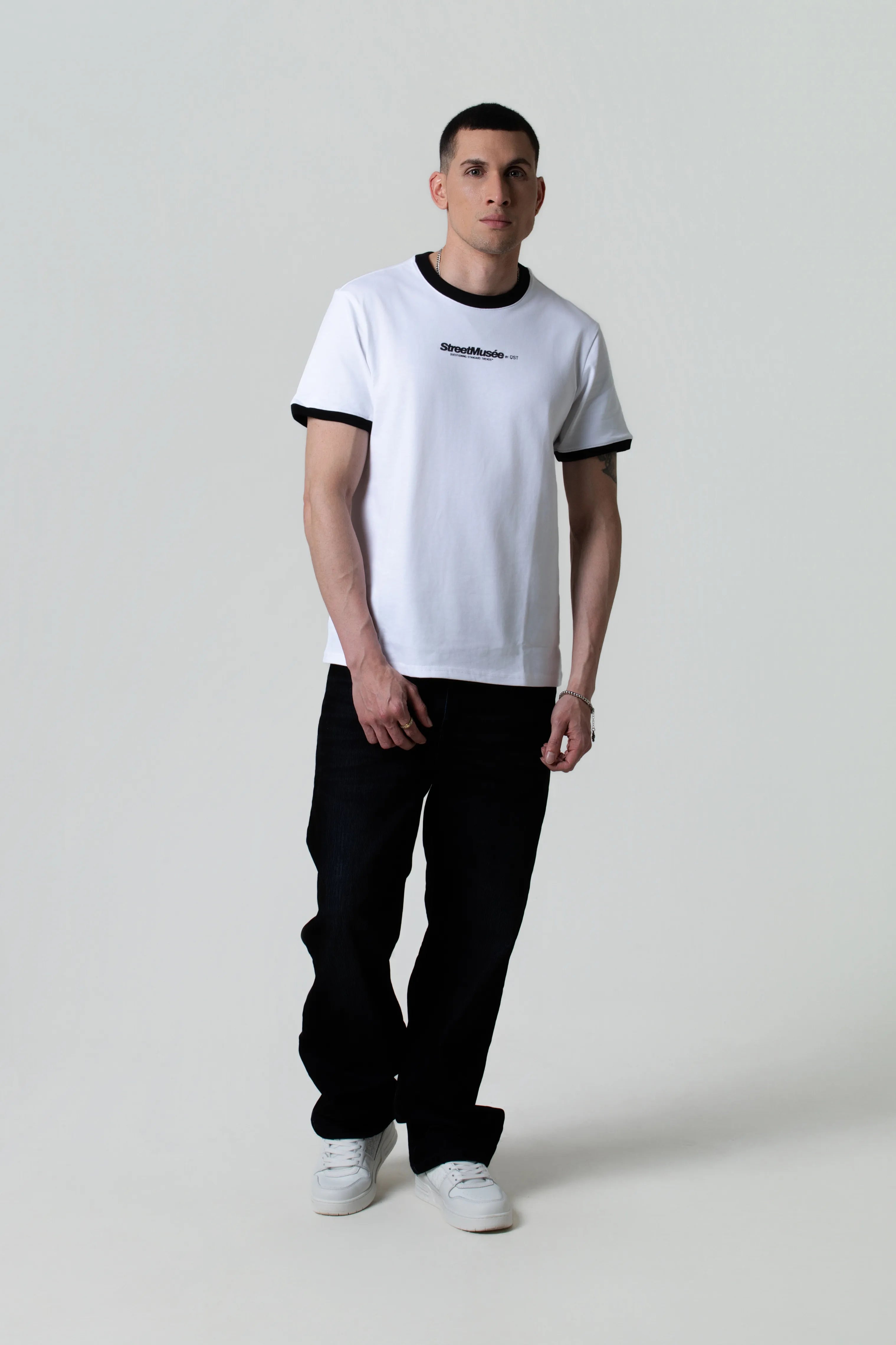 CAMISETA MANGA CORTA COLOR BLANCO OPTICO