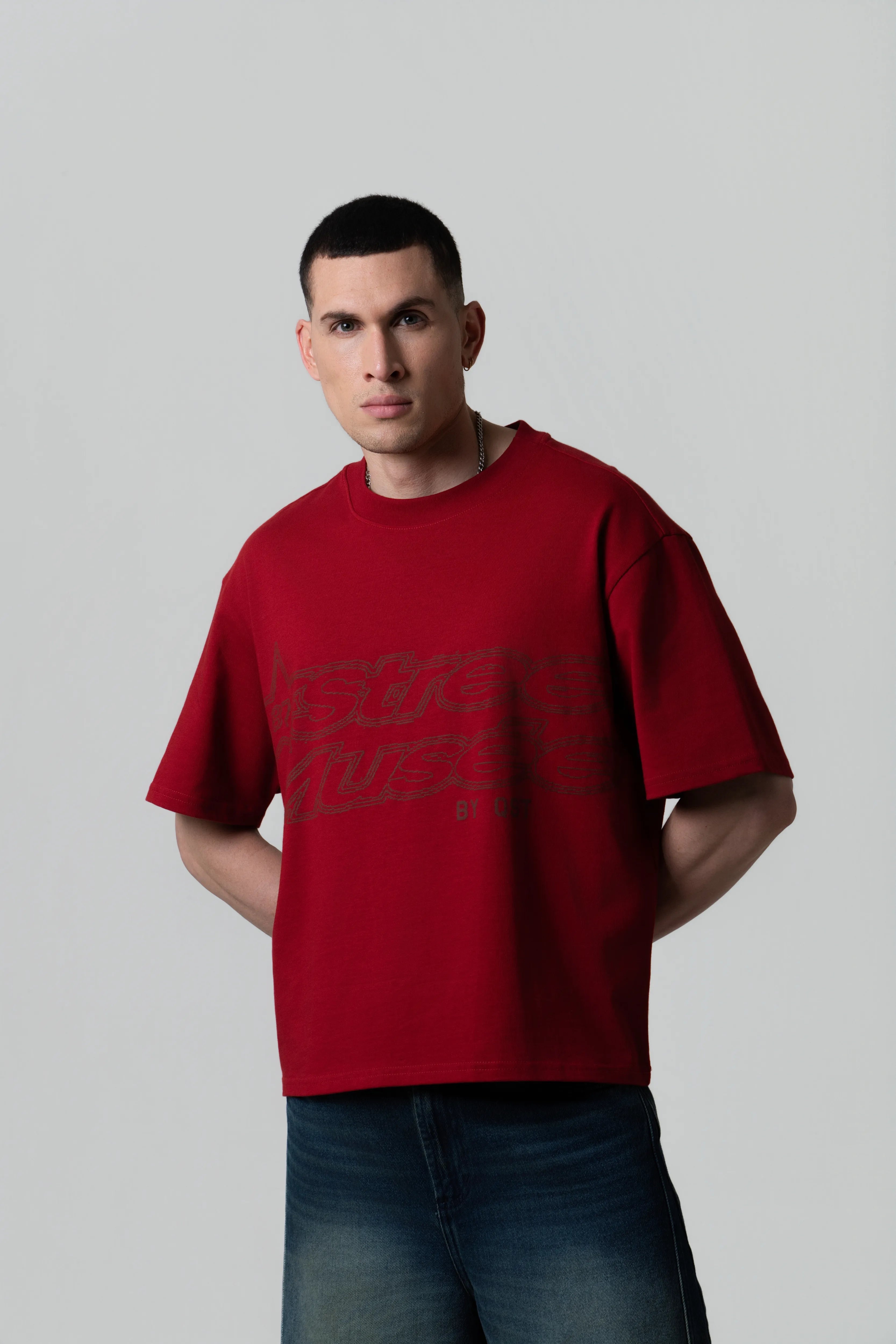 CAMISETA MANGA CORTA COLOR RED DAHILA