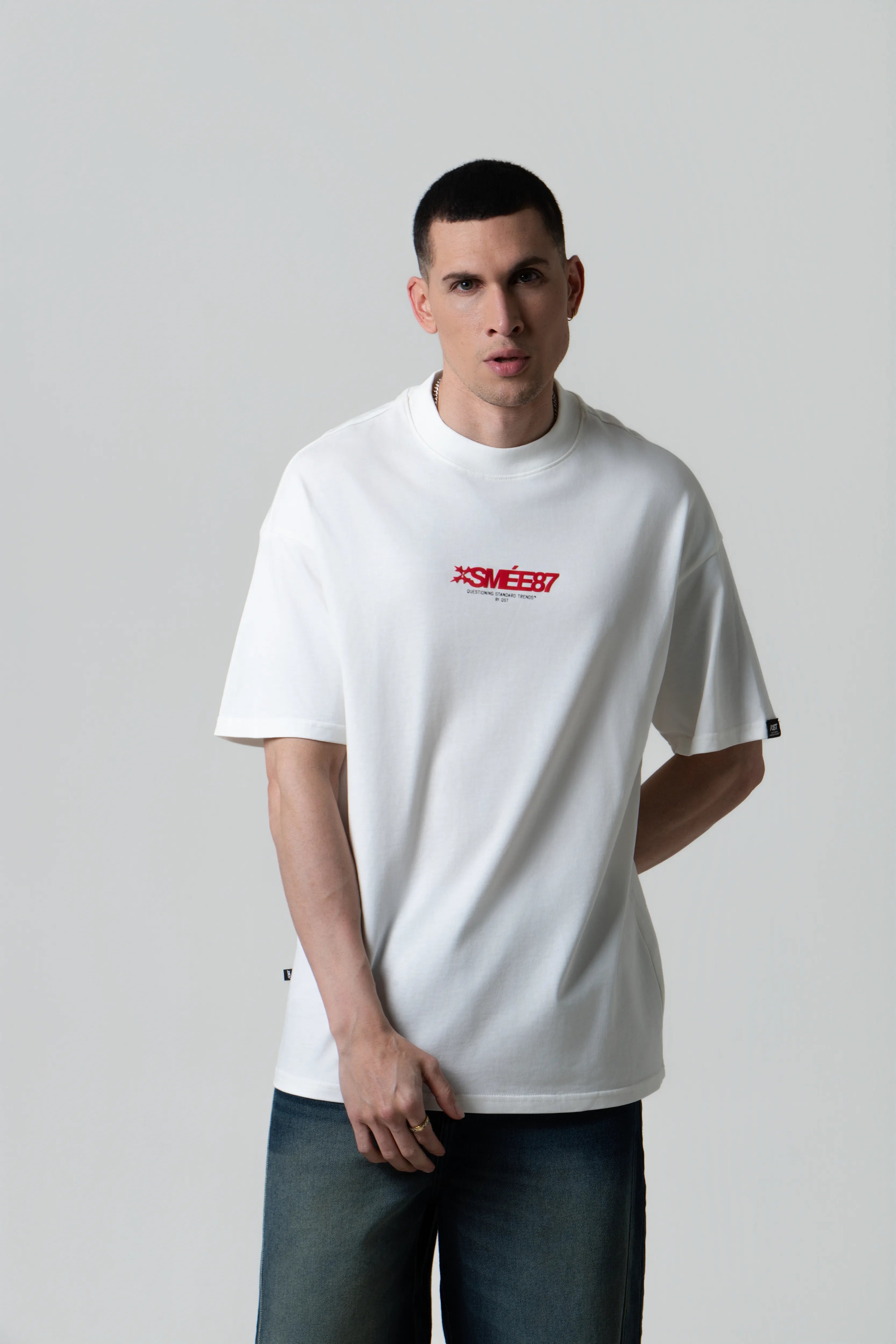 CAMISETA MANGA CORTA COLOR IVORY