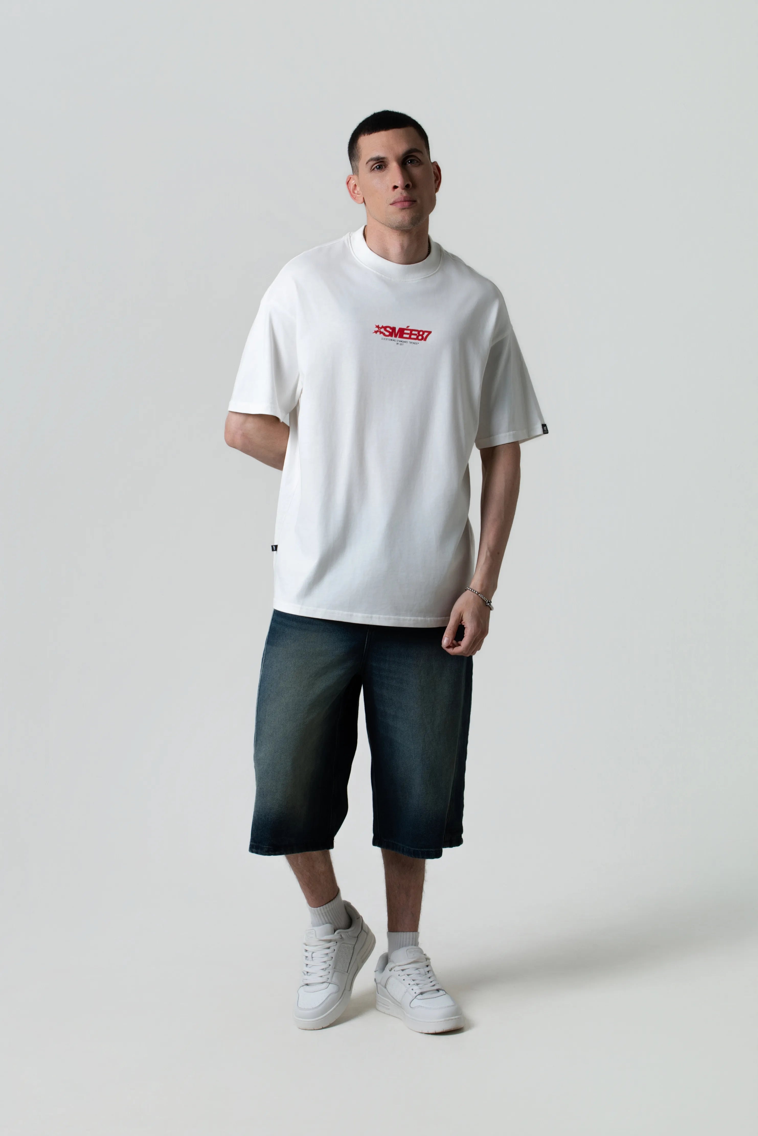 CAMISETA MANGA CORTA COLOR IVORY