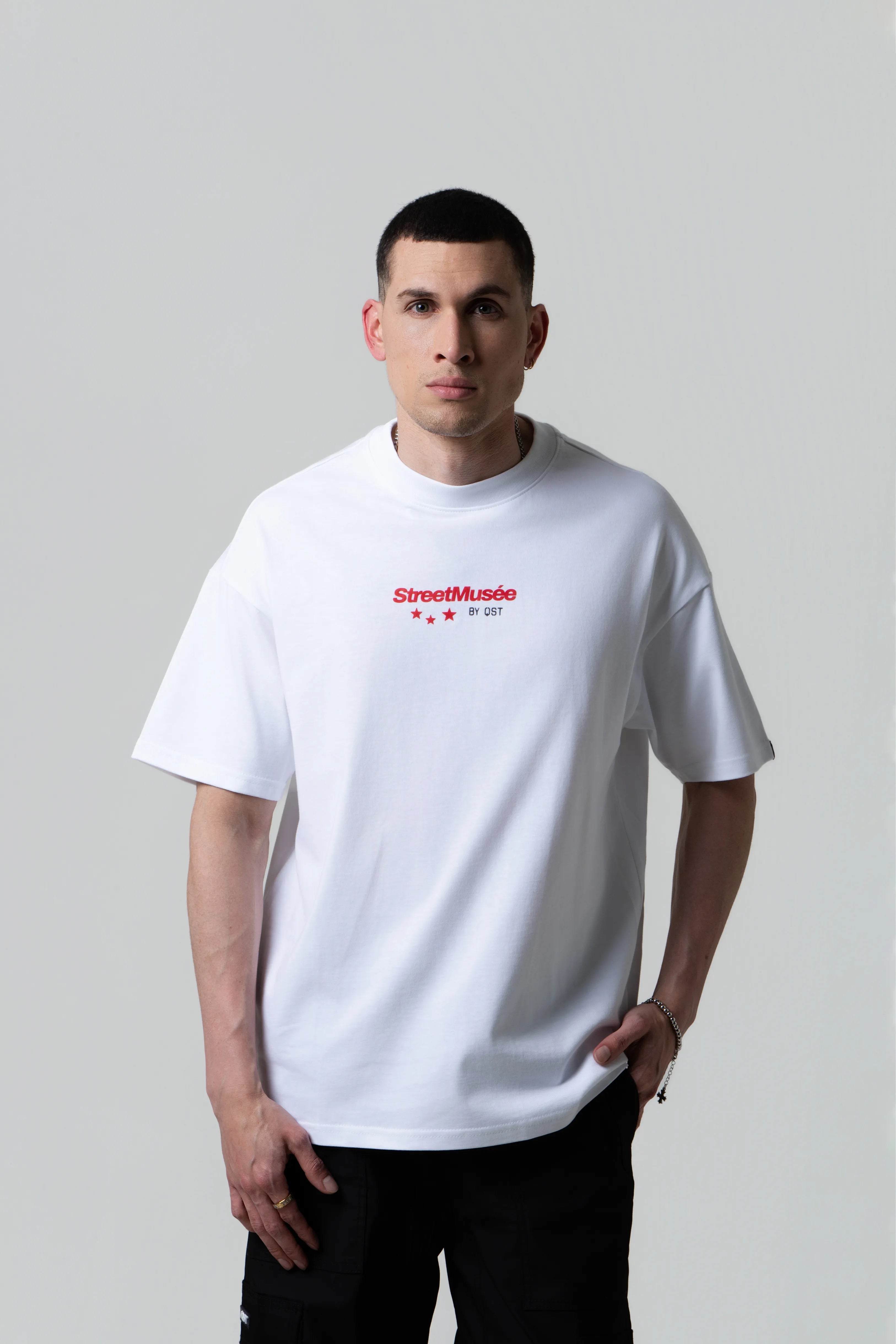 CAMISETA MANGA CORTA COLOR BLANCO OPTICO