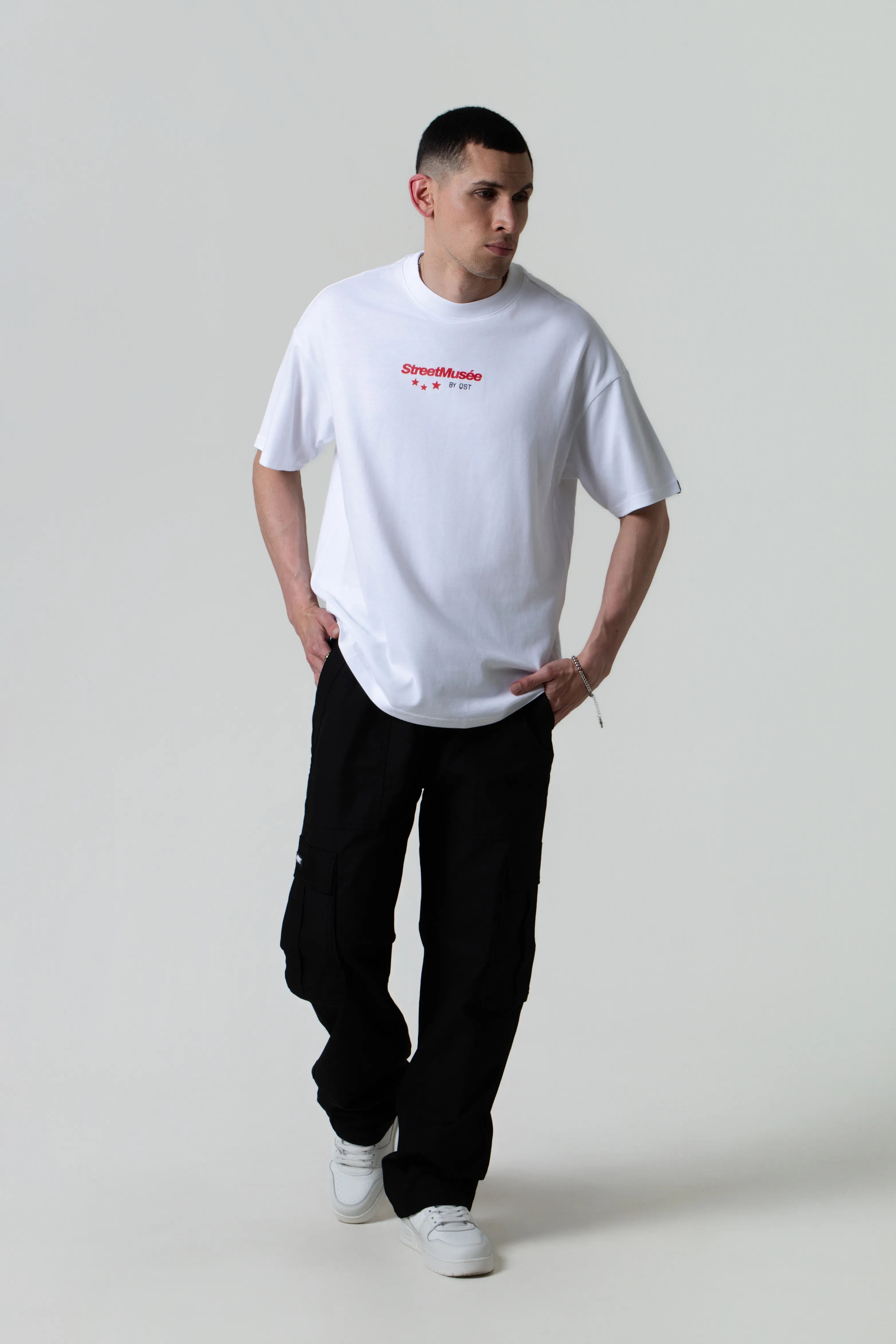 CAMISETA MANGA CORTA COLOR BLANCO OPTICO